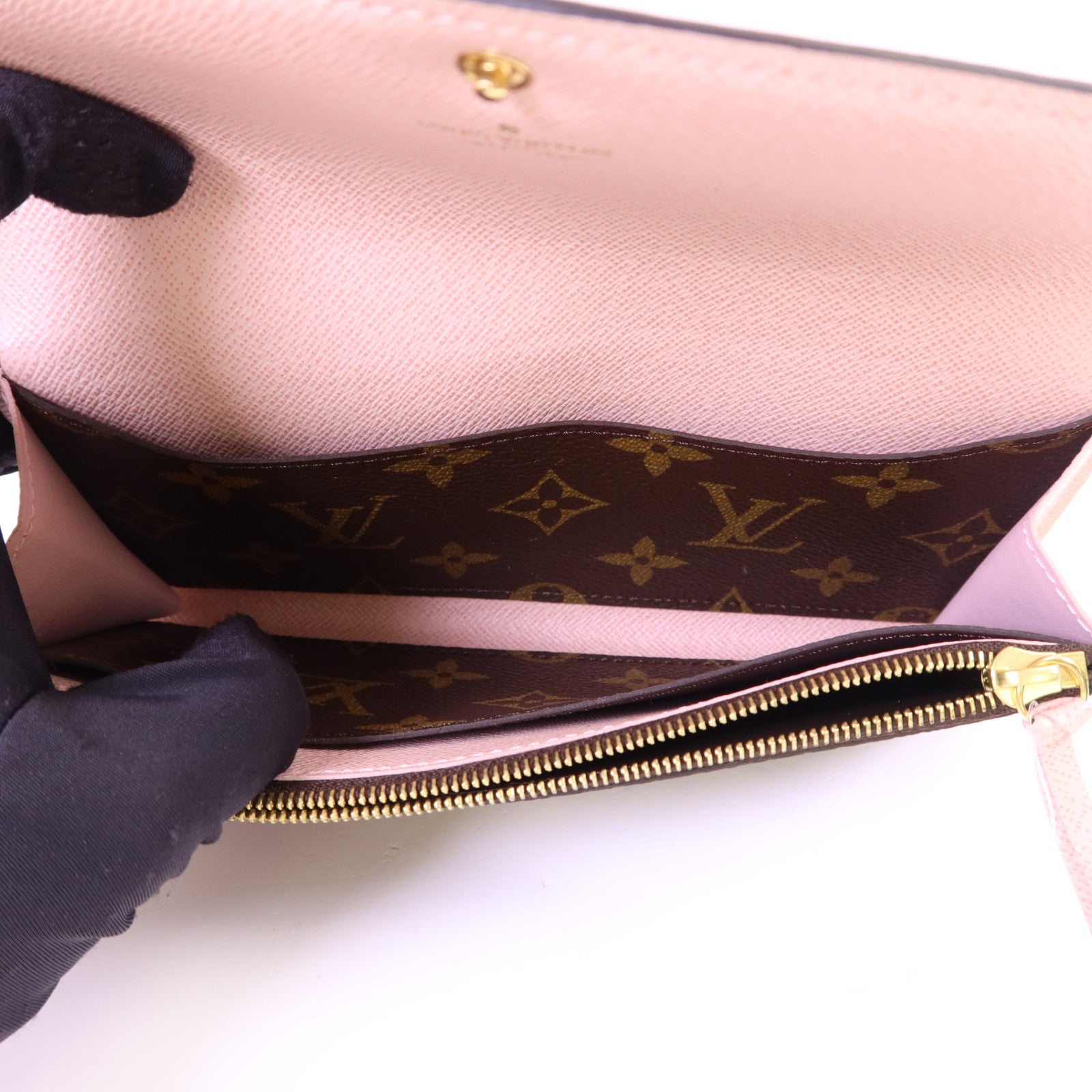LOUIS VUITTON Monogram Portefeuille Sara金扣長錢包