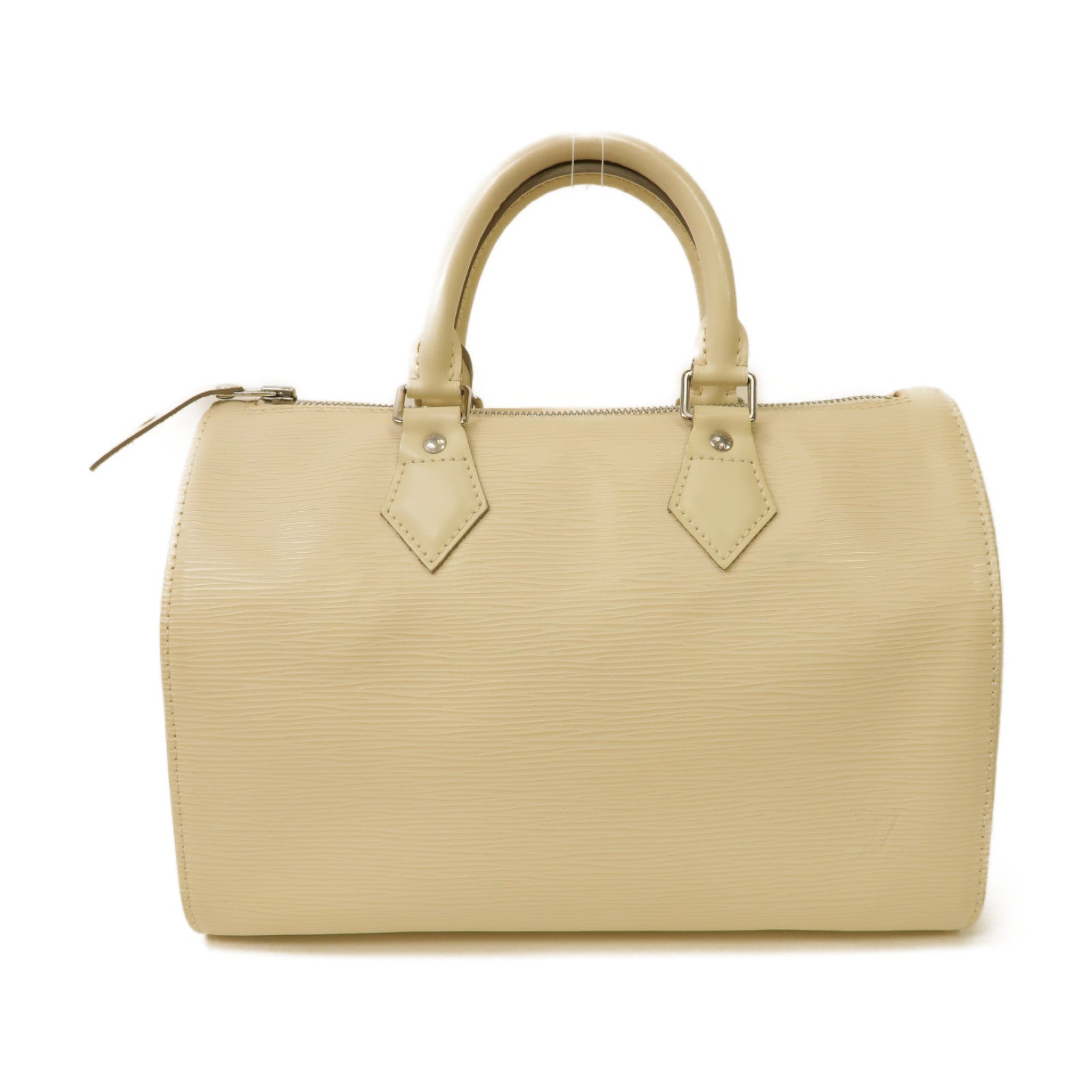 LOUIS VUITTON 【激減優惠】Epi Speedy 30銀扣手挽袋白色