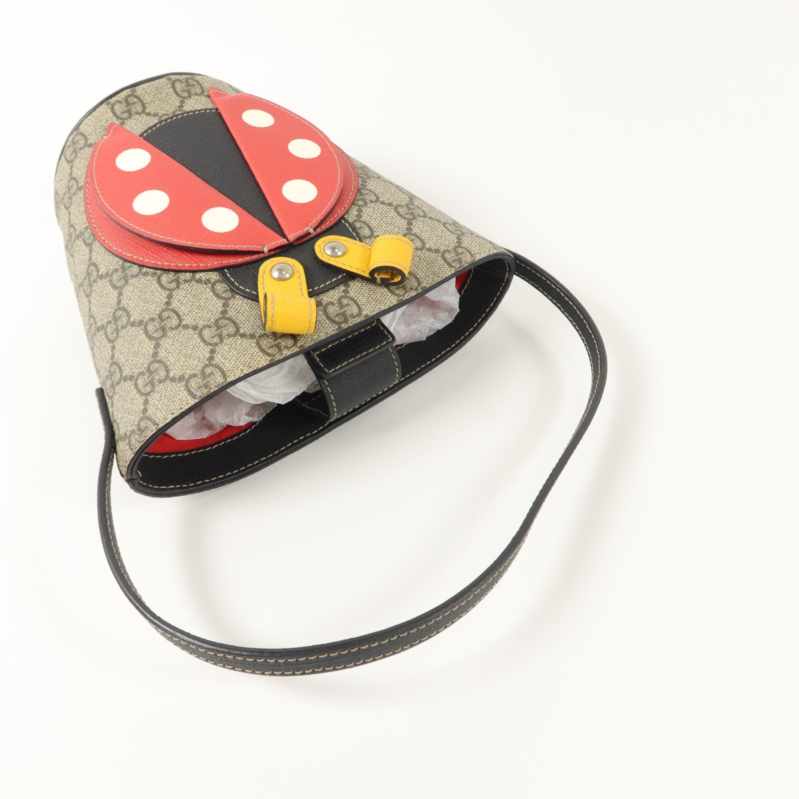 GUCCI 塗層帆布Children LadyBug Bucket Bag手挽袋