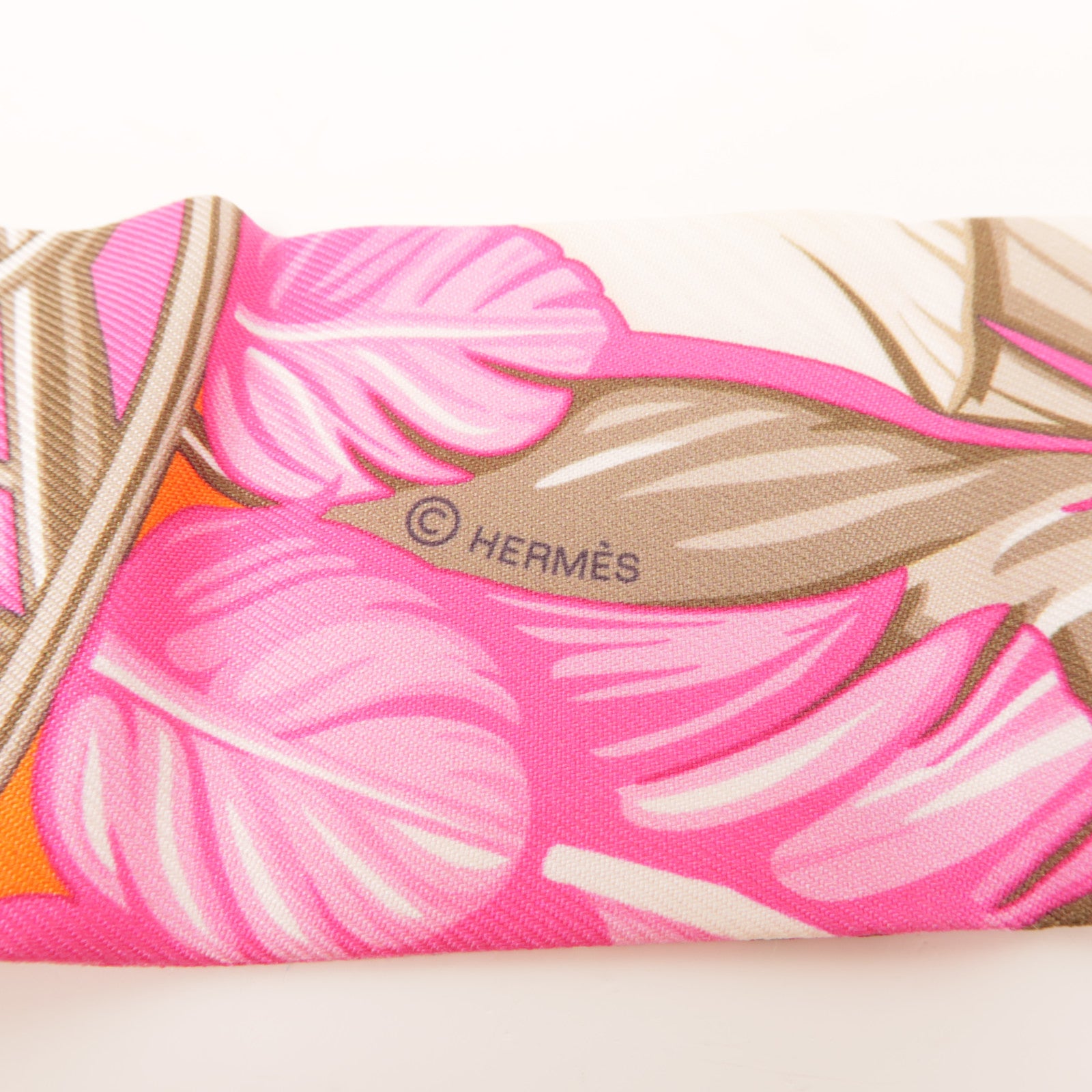 HERMES 絲質Twilly絲巾