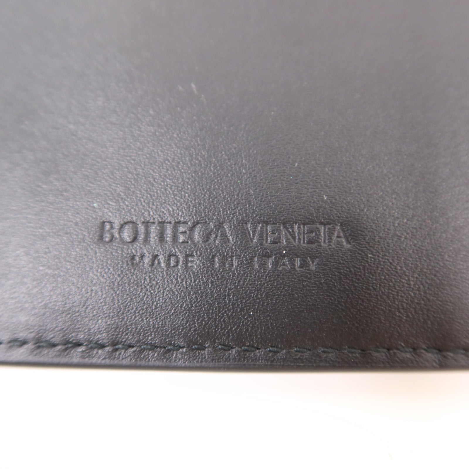BOTTEGA VENETA BV SHW Zip Card Case Calfskin Leather Black