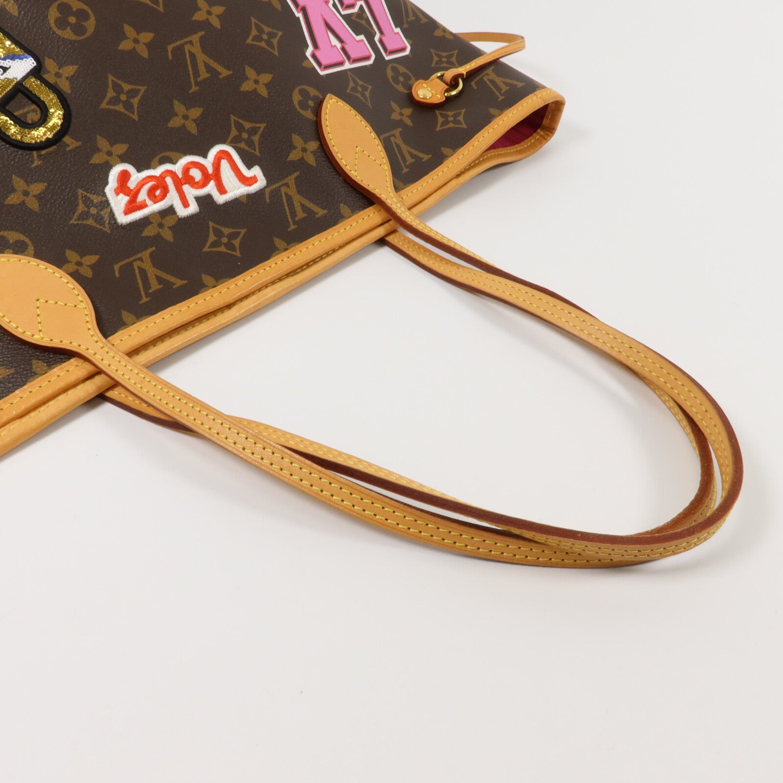 LOUIS VUITTON Monogram Patches Neverfull MM手挽袋