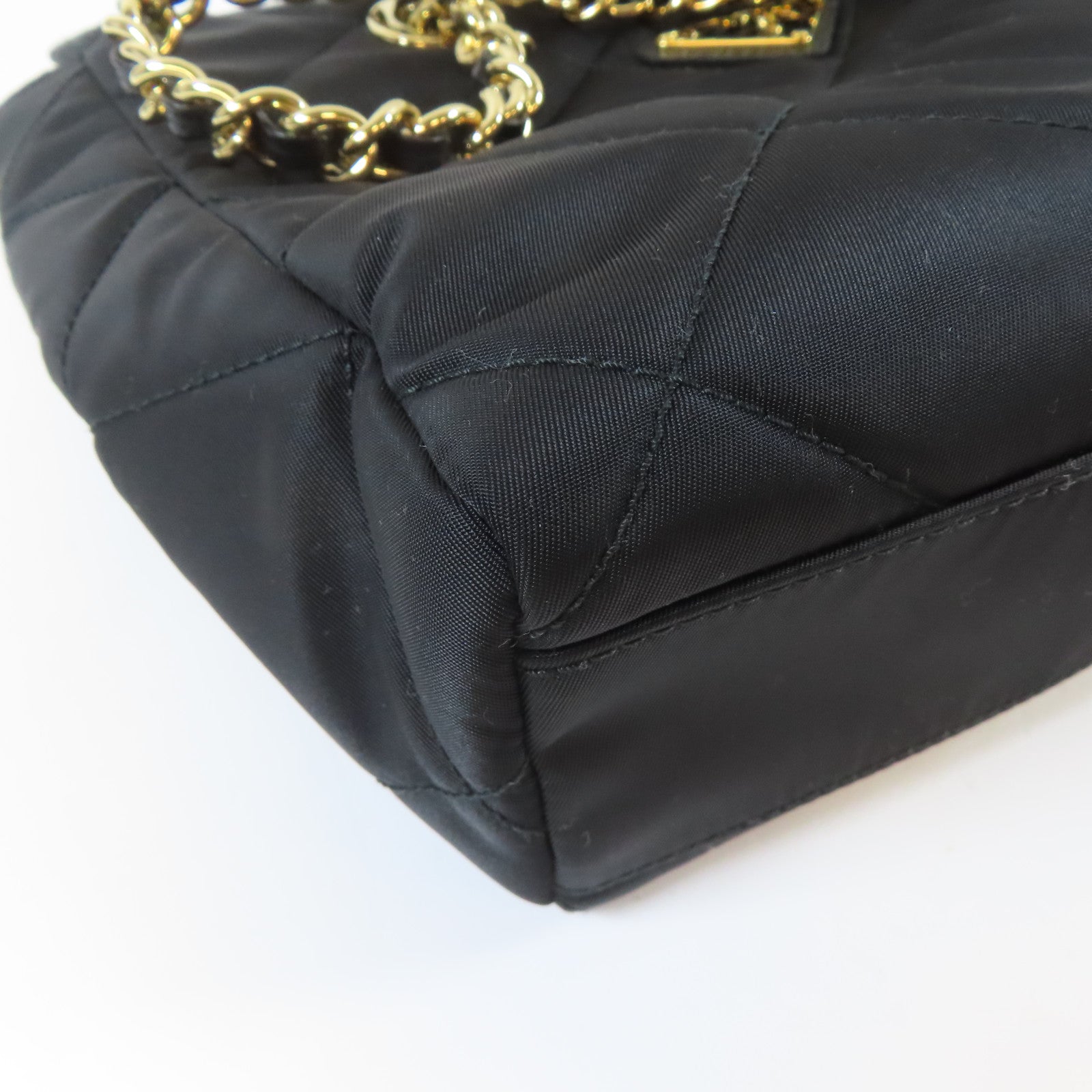 PRADA 【激減優惠】尼龍Re-Edition 1995 Chain Shoulder Bag金扣肩背袋黑色