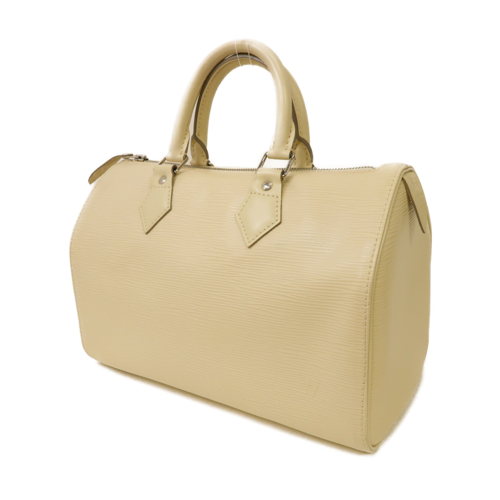 LOUIS VUITTON 【激減優惠】Epi Speedy 30銀扣手挽袋白色