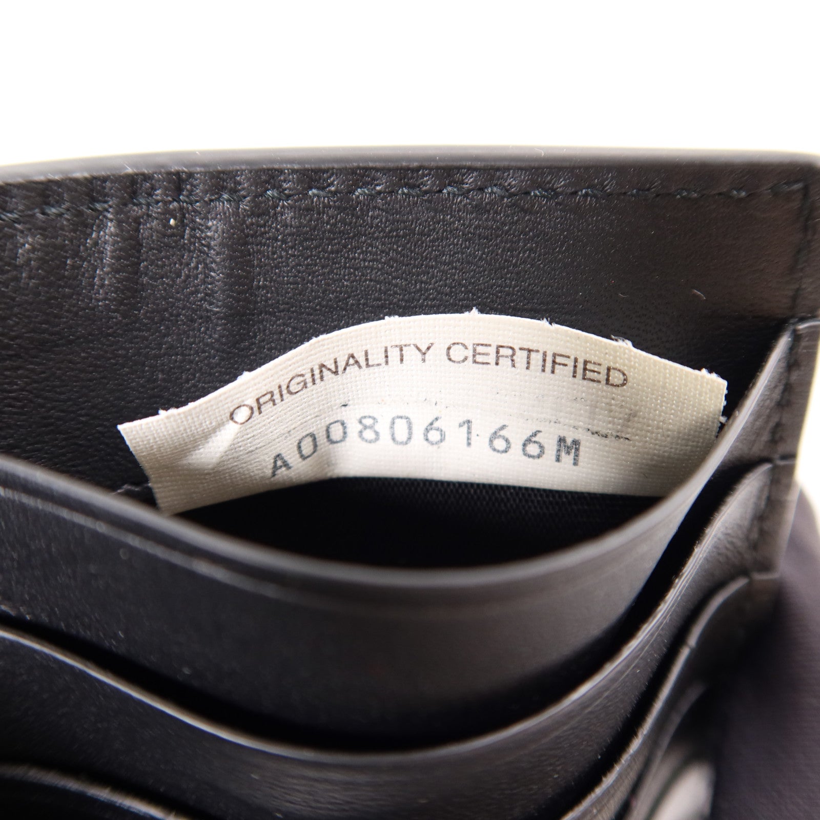 BOTTEGA VENETA BV SHW Zip Card Case Calfskin Leather Black