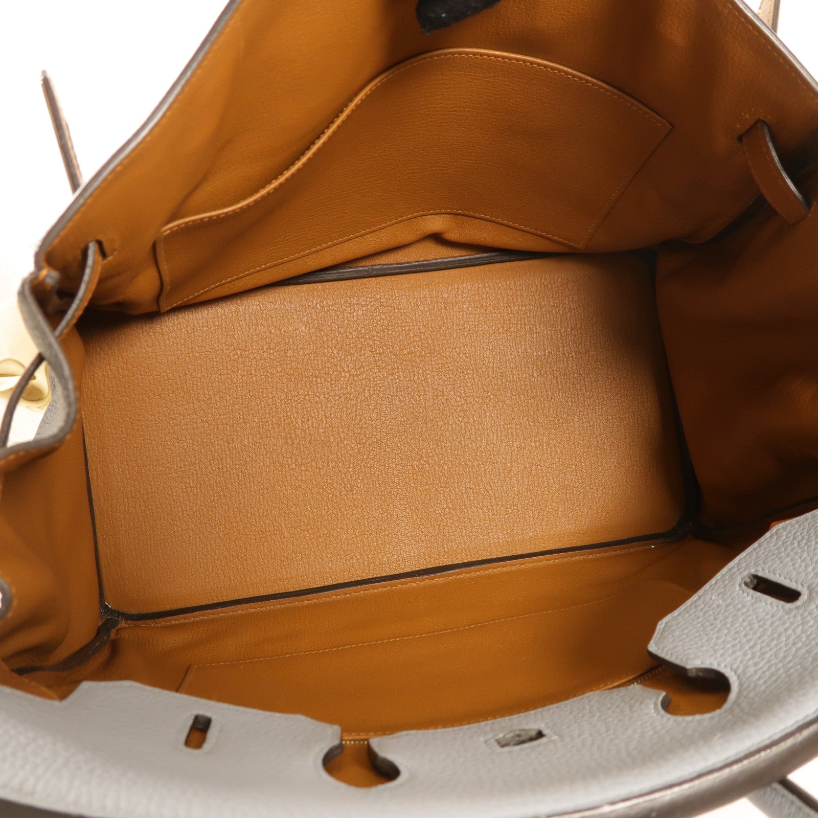 HERMES Clemence皮革Birkin 35銀扣手挽袋 Anemone