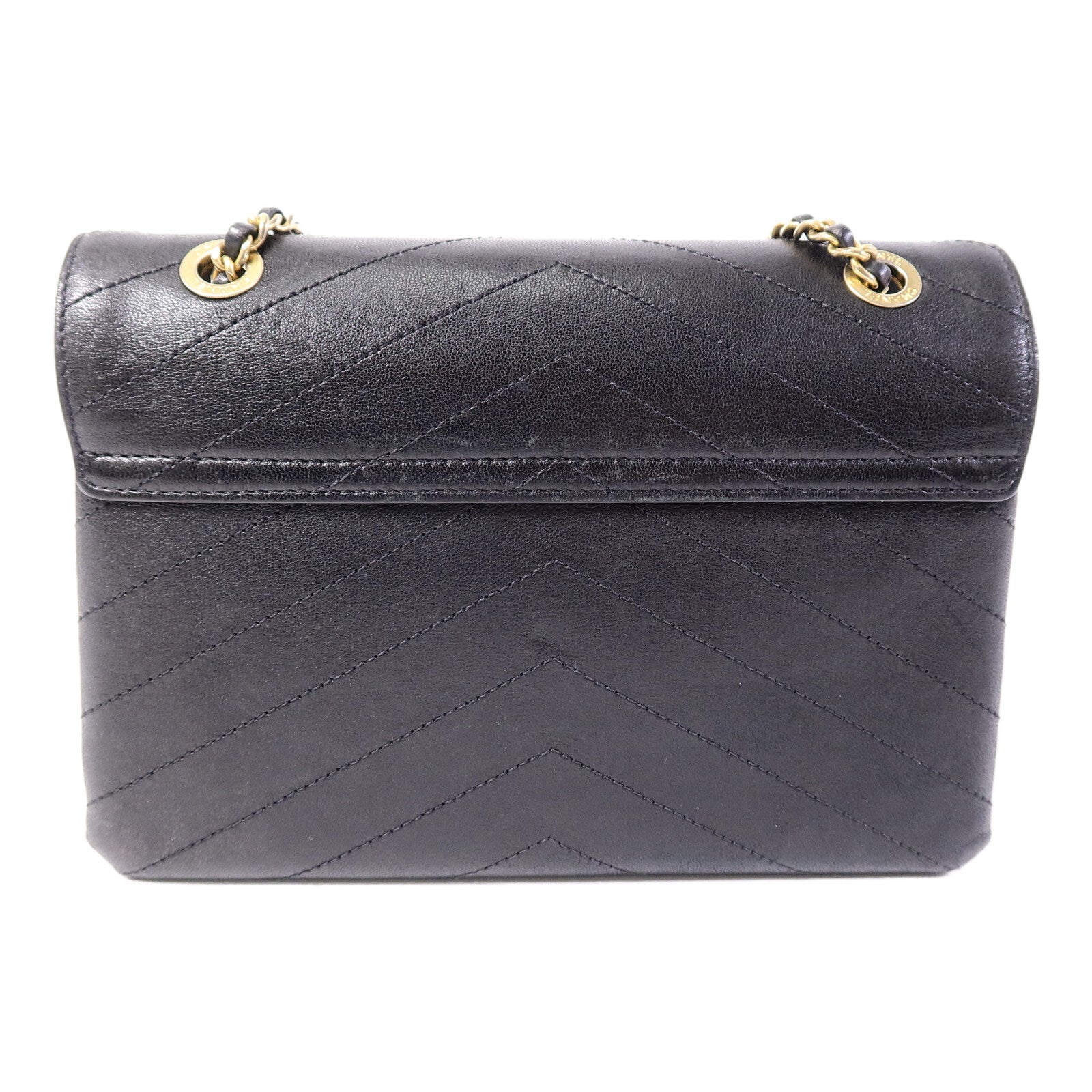 CHANEL 牛皮皮革Envelope Flap Bag鏈帶肩背袋