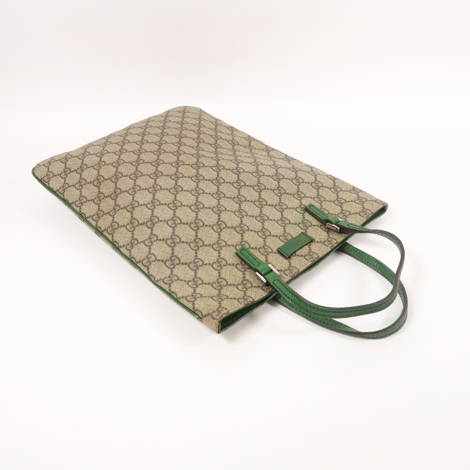 GUCCI 塗層帆布Hand Bag銀扣手挽袋