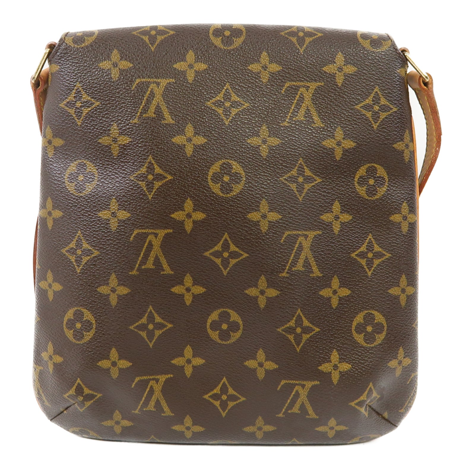 LOUIS VUITTON Monogram Musette Salsa金扣肩背袋啡色