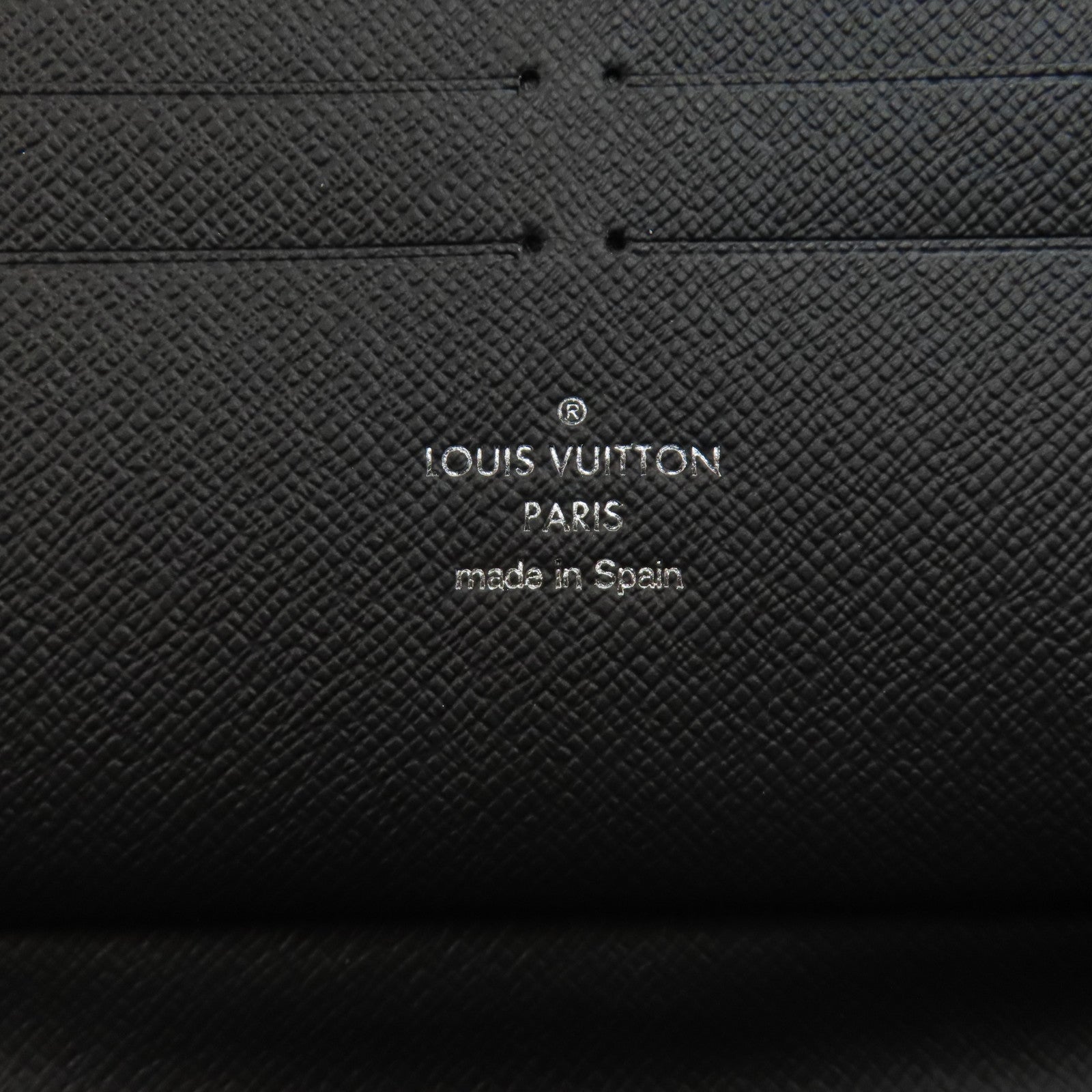 LOUIS VUITTON Damier Graphite Zippy Organizer銀扣長錢包黑色