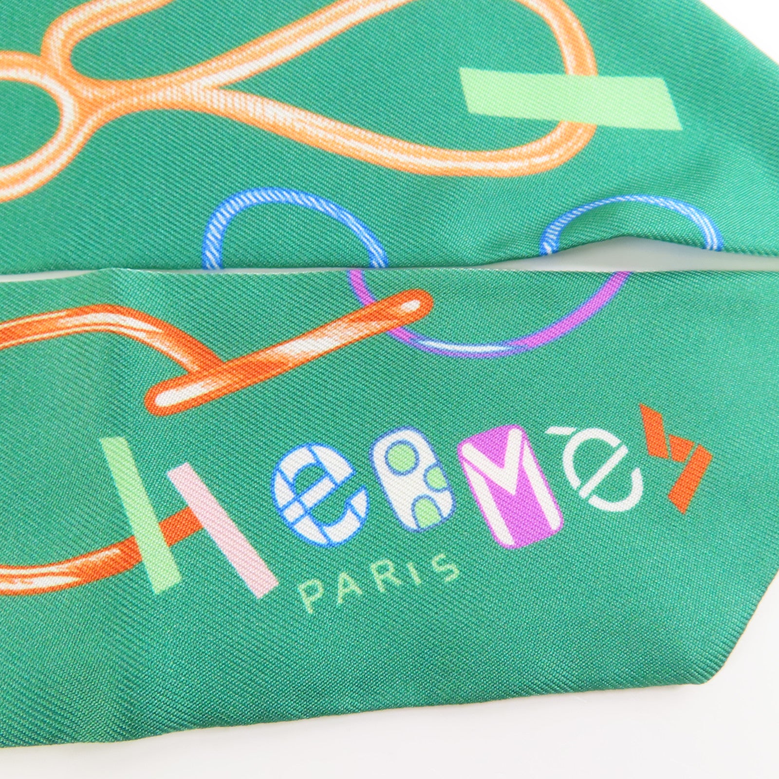 HERMES 絲質Twilly絲巾