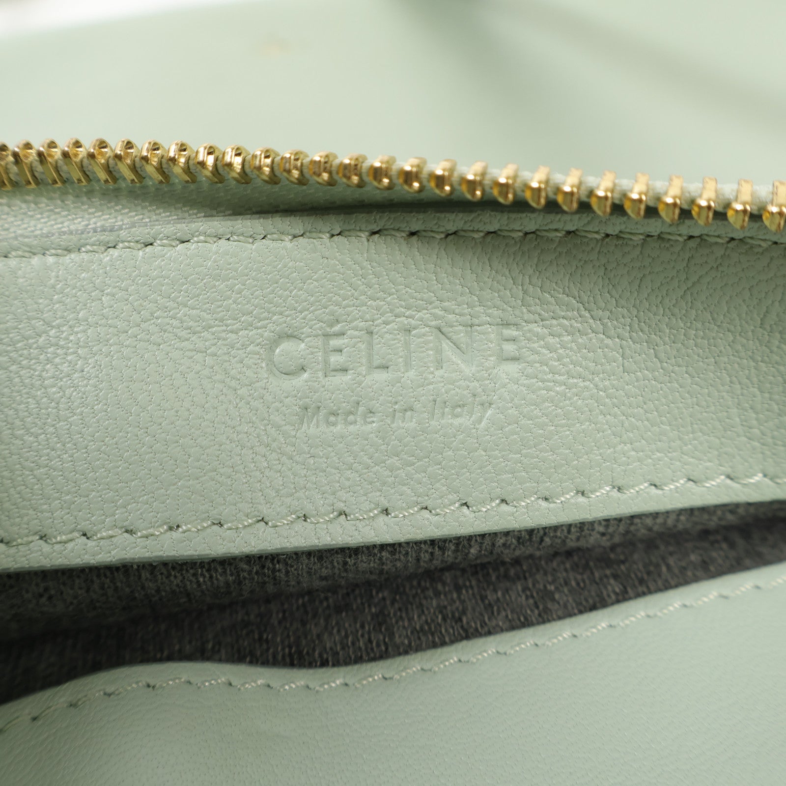 CELINE 羊皮皮革Trio Small金扣肩背袋