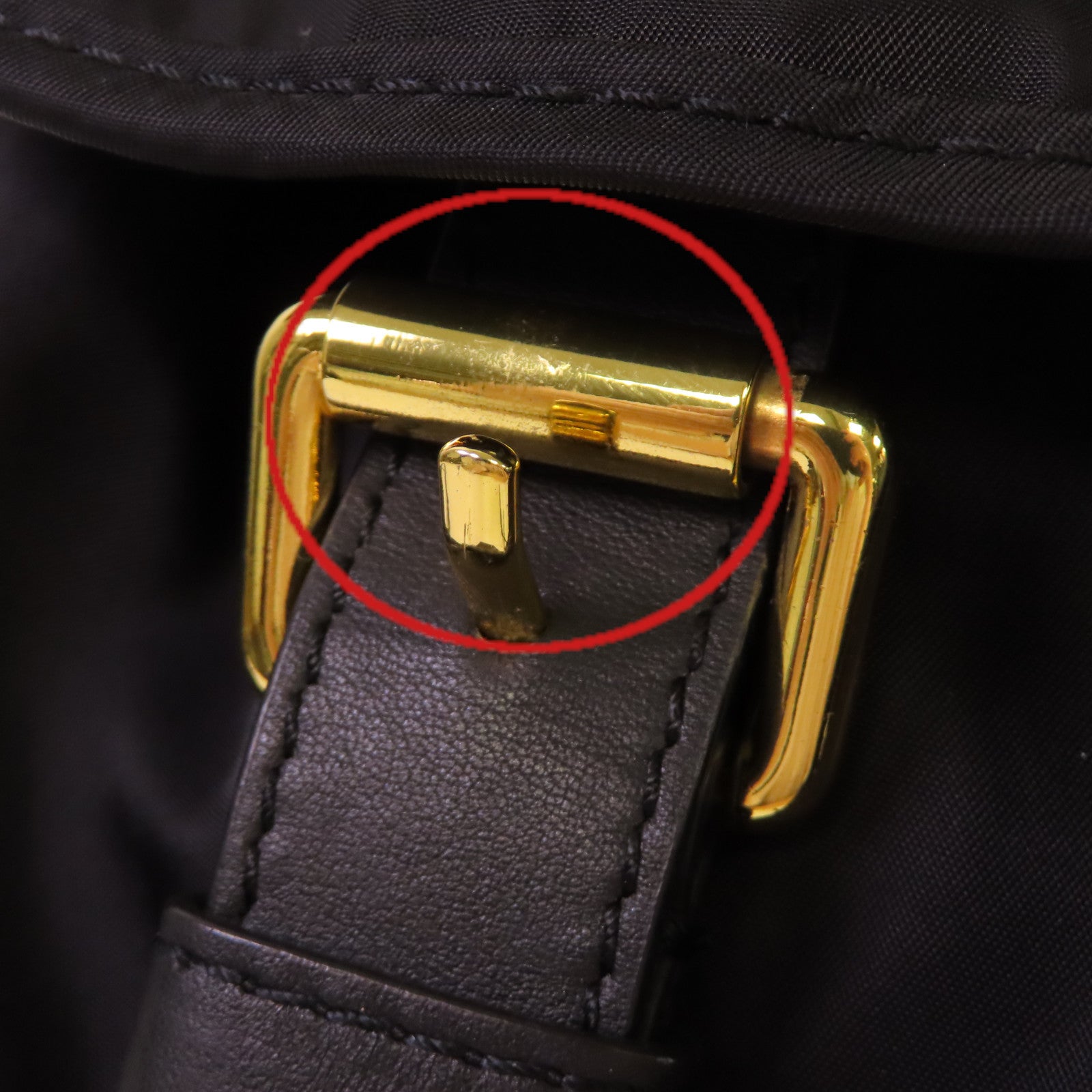 MOSCHINO 尼龍Backpack金扣背包黑色