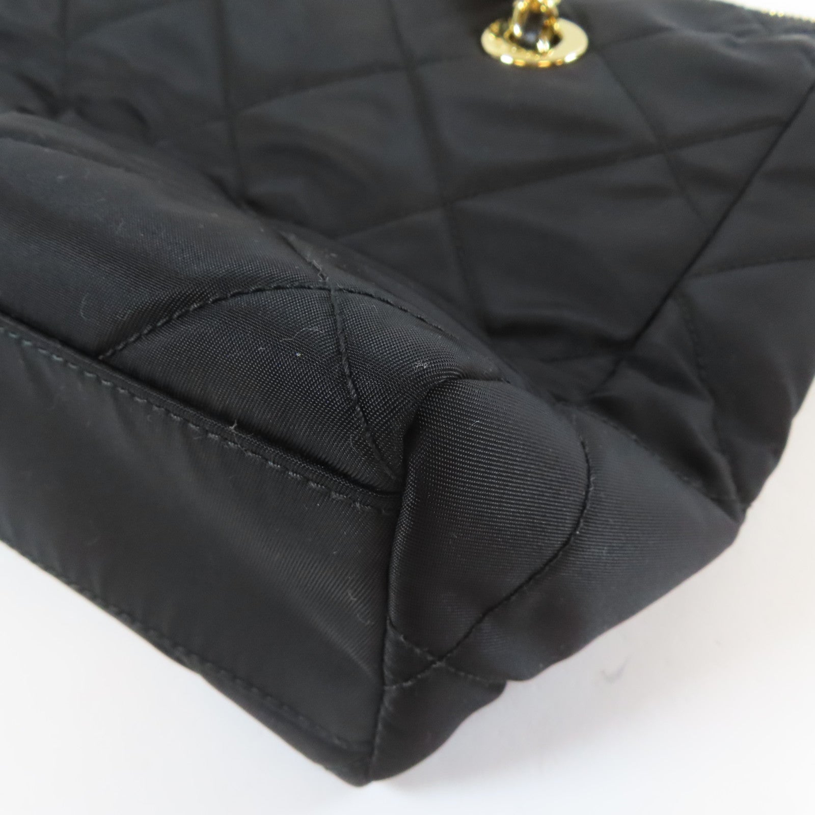 PRADA 【激減優惠】尼龍Re-Edition 1995 Chain Shoulder Bag金扣肩背袋黑色