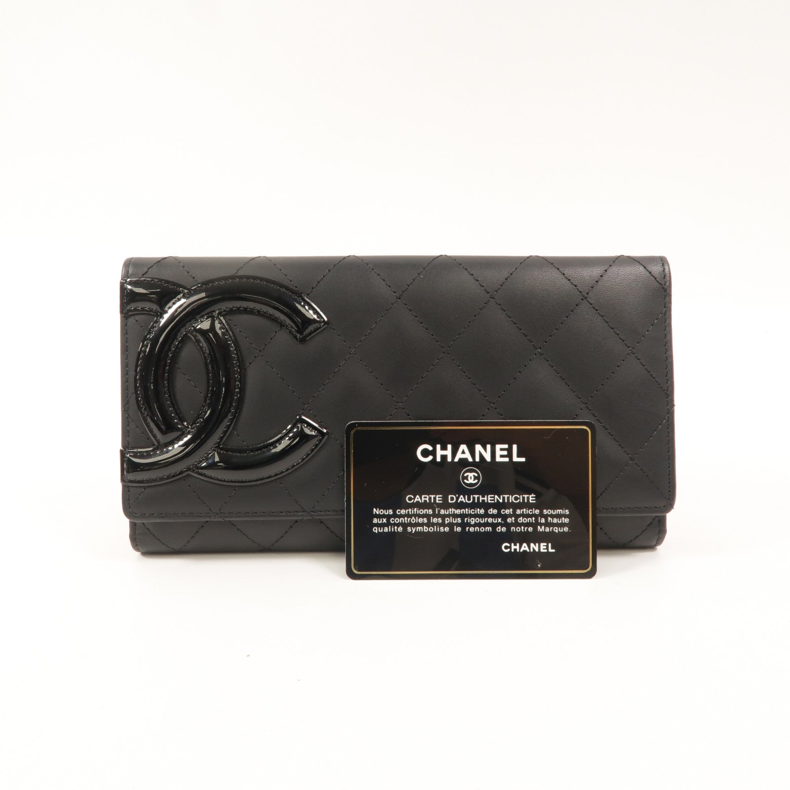 CHANEL 牛皮皮革Cambon Long Wallet長錢包
