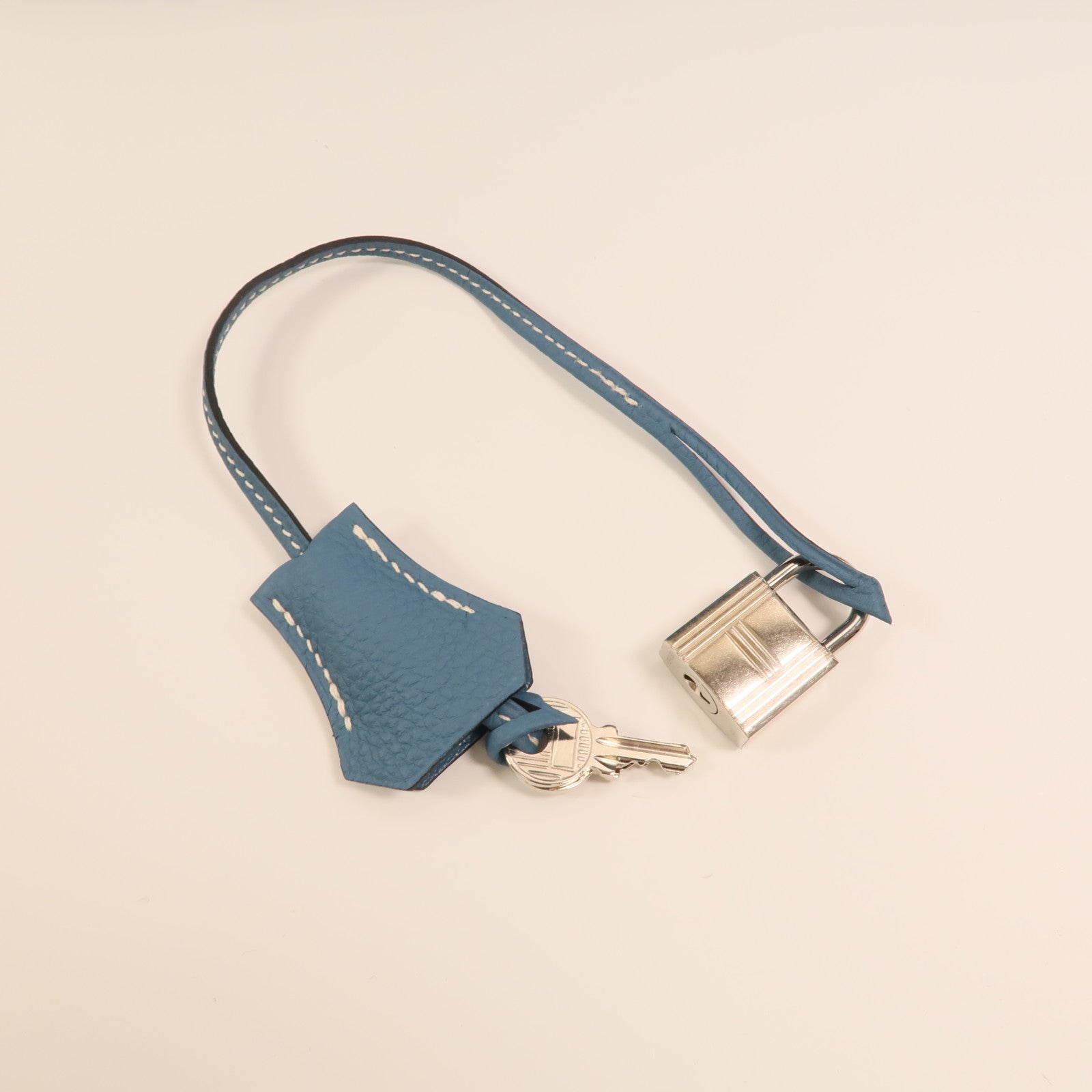 HERMES Togo皮革Birkin 35銀扣手挽袋Bleu Jean