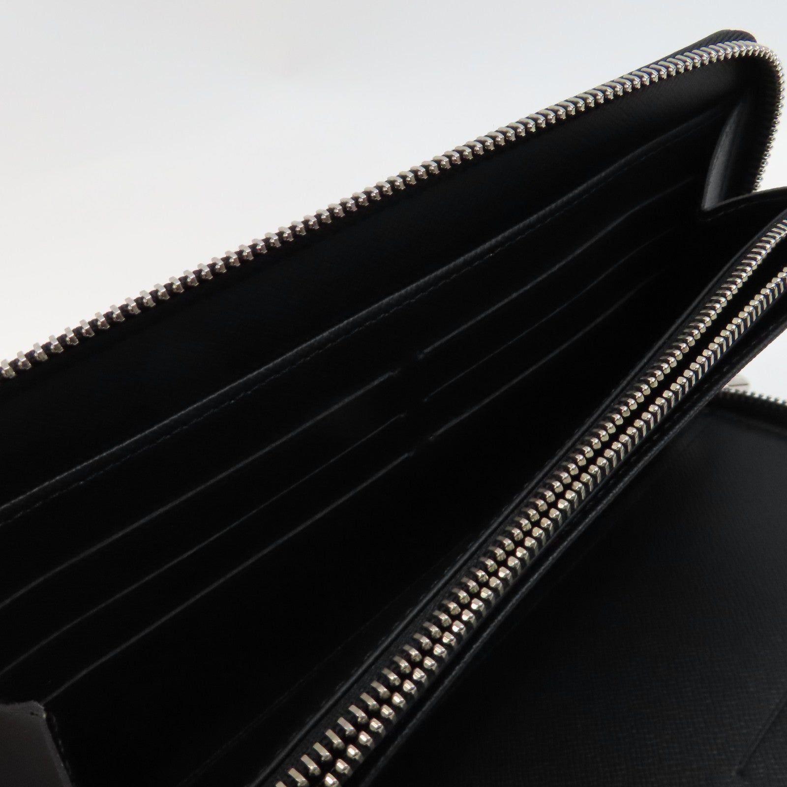 LOUIS VUITTON Damier Graphite Zippy Organizer銀扣長錢包黑色