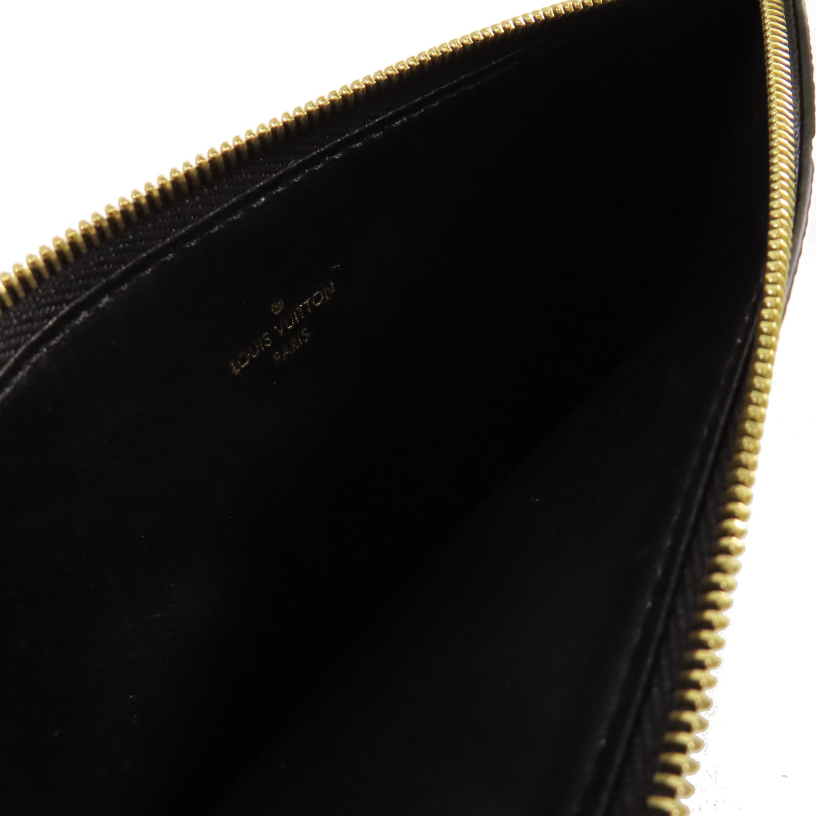 LOUIS VUITTON Monogram Empreinte Felicie Pochette Shoulder Bag金扣鏈帶肩背袋黑色