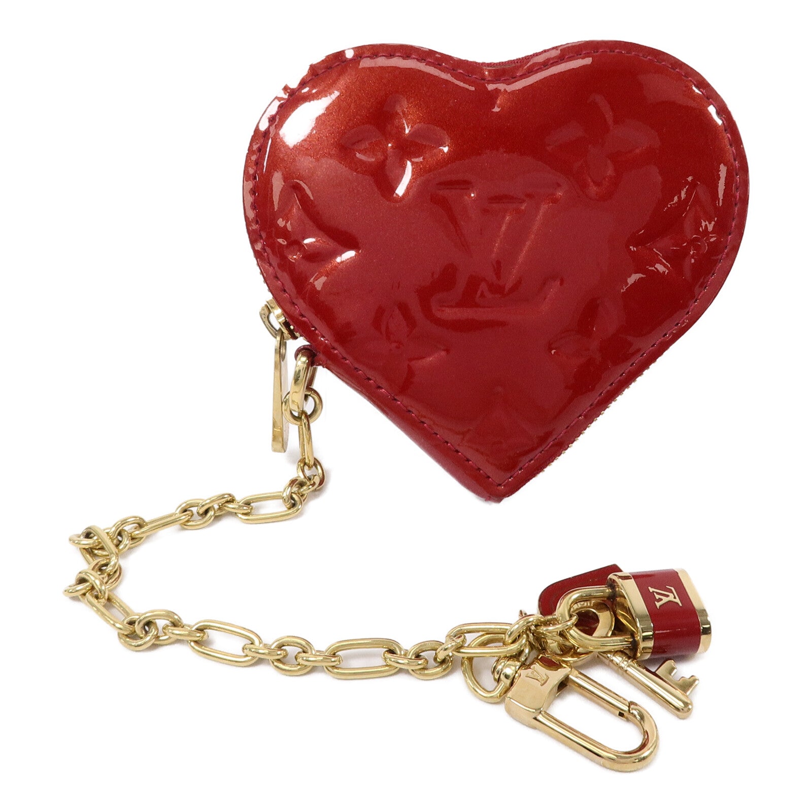 LOUIS VUITTON Monogram Vernis Coeur Coin Purse零錢包