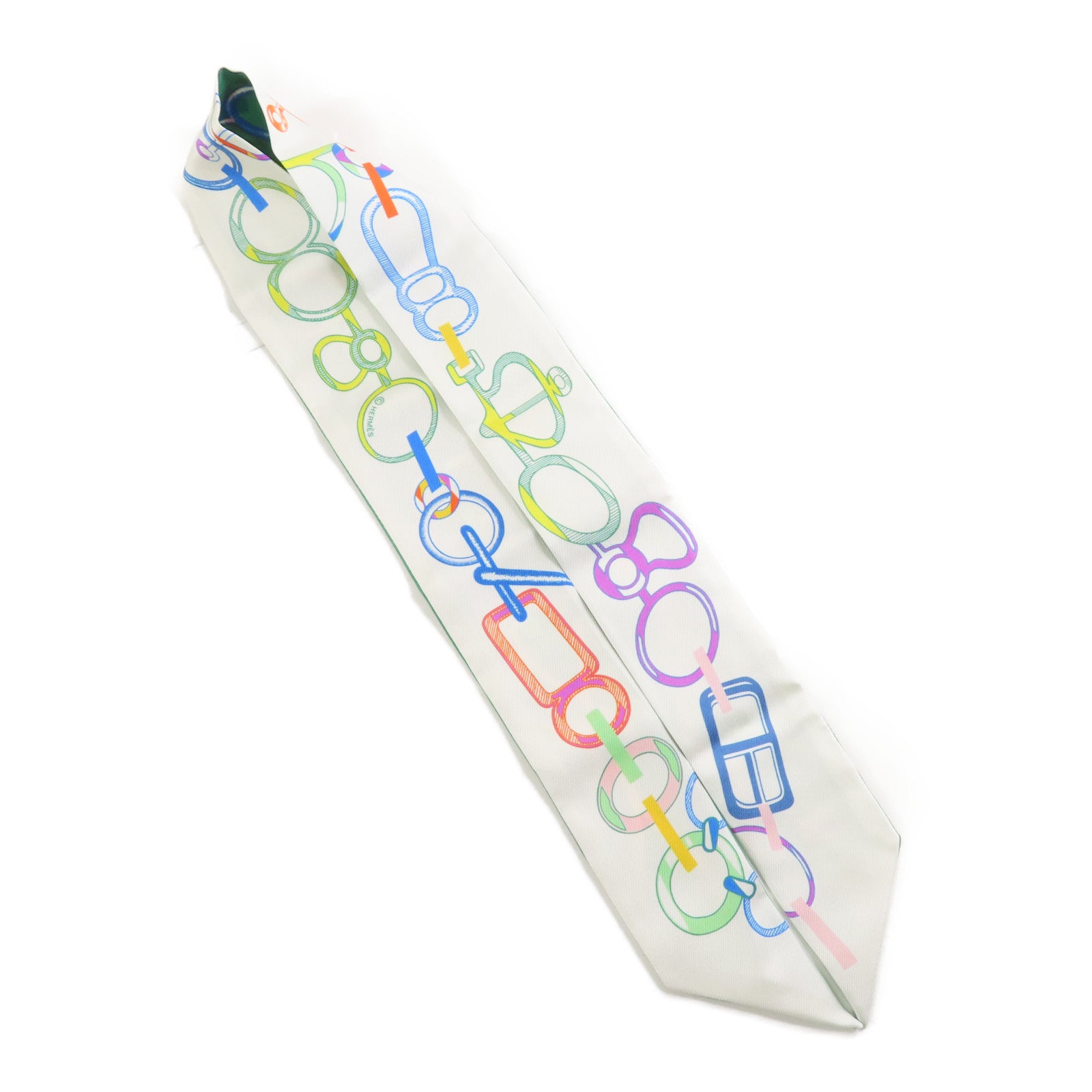 HERMES 【激減優惠】絲質Twilly絲巾