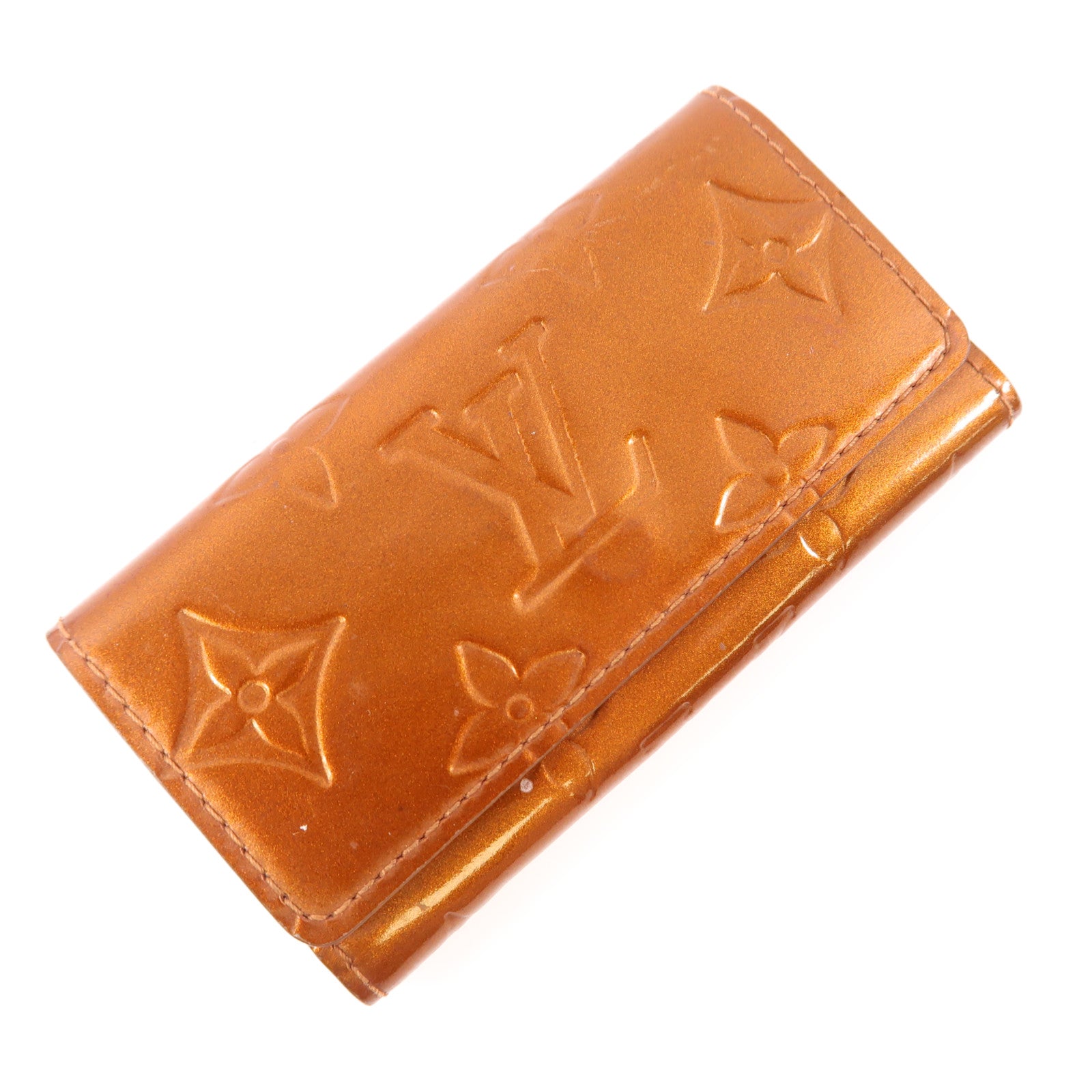 LOUIS VUITTON 【激減優惠】漆皮皮革Key Holder金扣鎖匙包