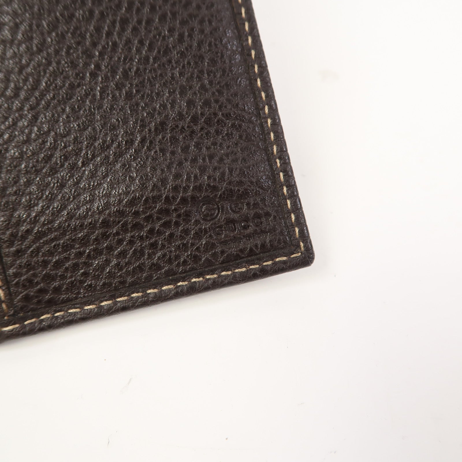 GUCCI 皮革Long Wallet金扣長錢包啡色