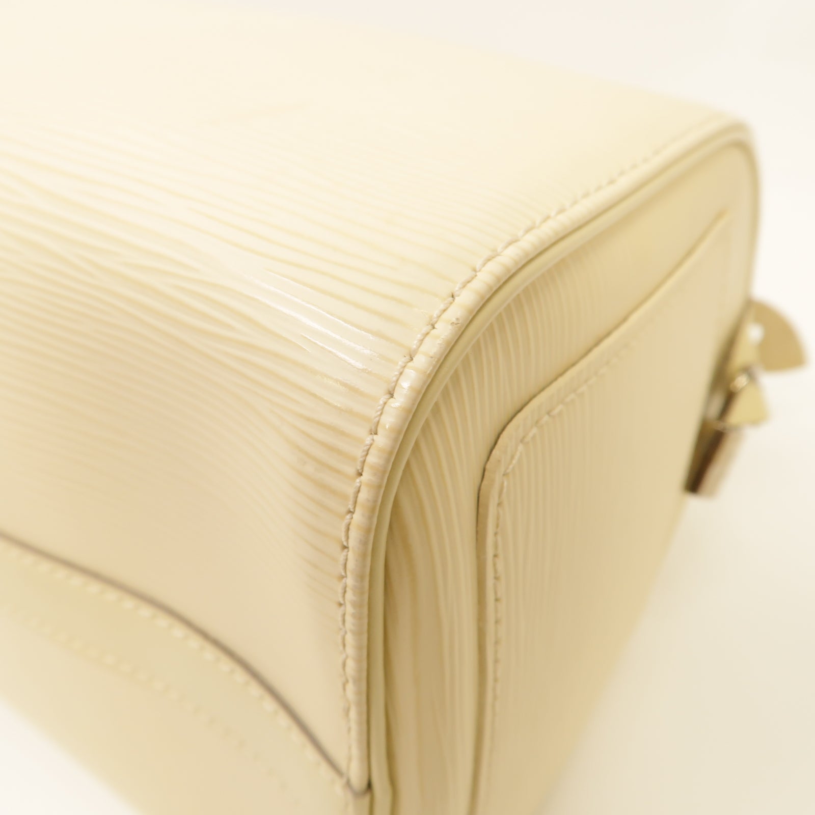 LOUIS VUITTON 【激減優惠】Epi Speedy 30銀扣手挽袋白色