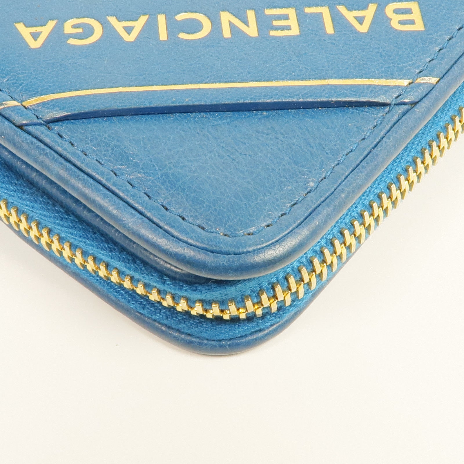 BALENCIAGA 皮革Blanket Billfold Wallet金扣錢包