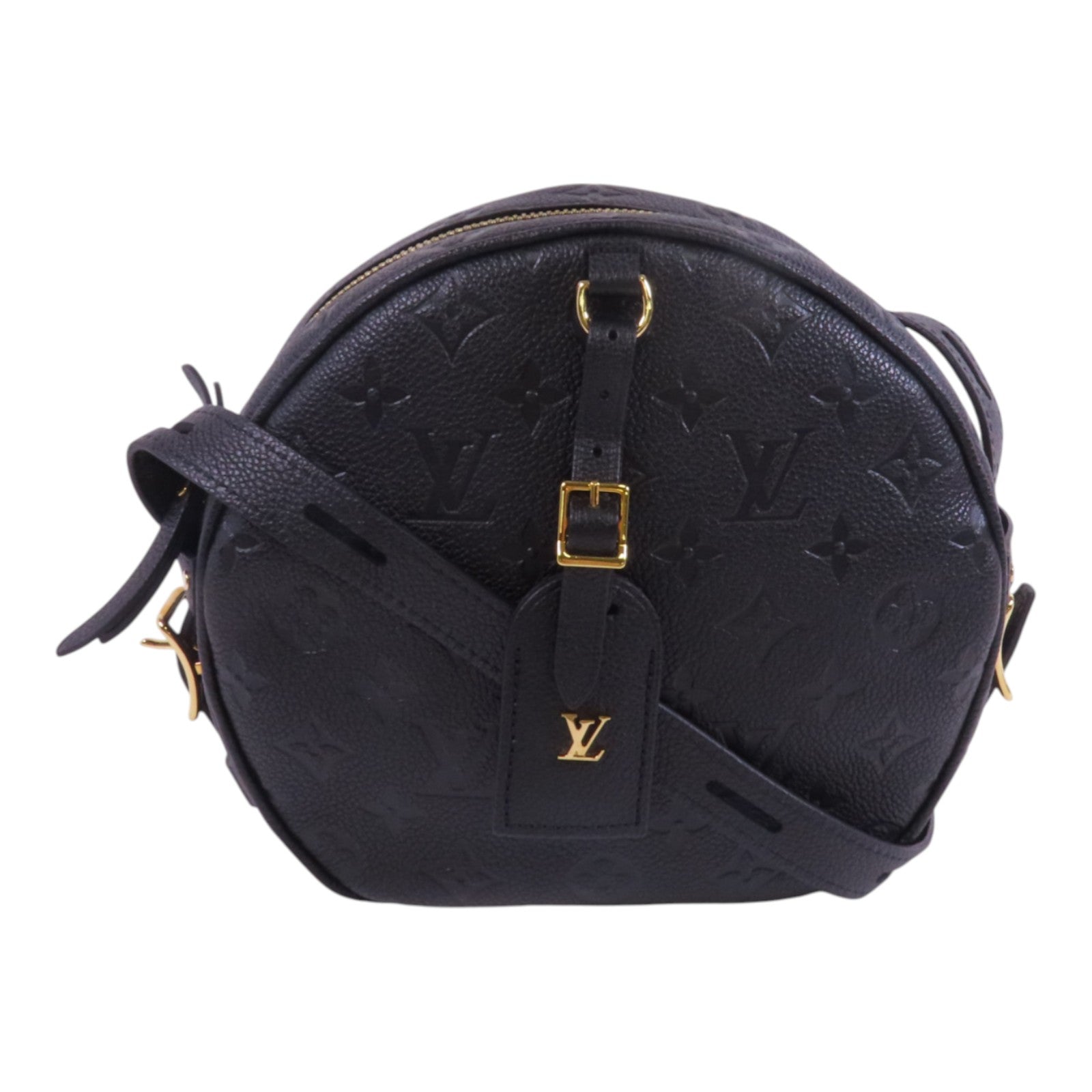 LOUIS VUITTON Monogram Empreinte Boite Chapeau Souple MM金扣肩背袋