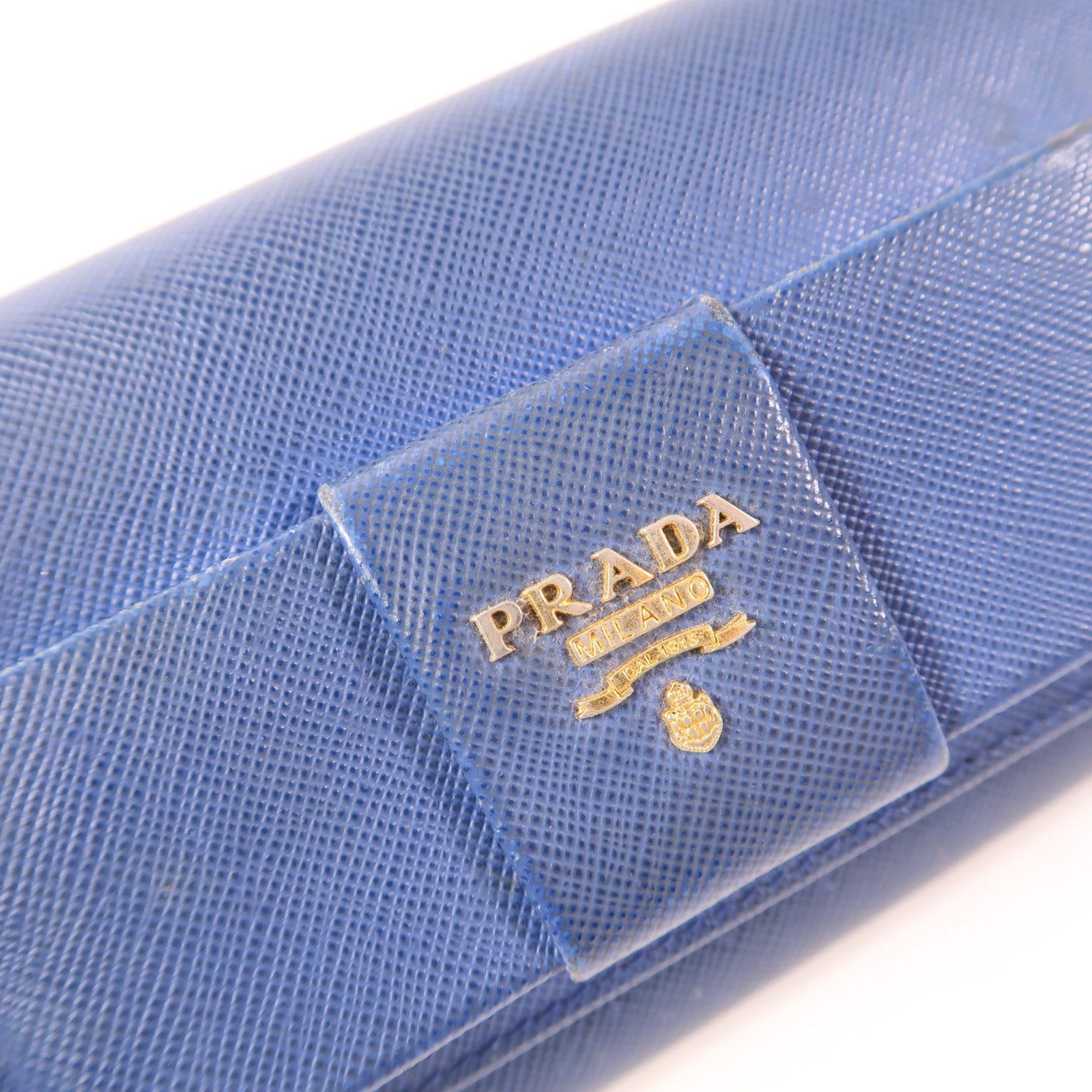 PRADA 牛皮皮革Long Wallet金扣長錢包