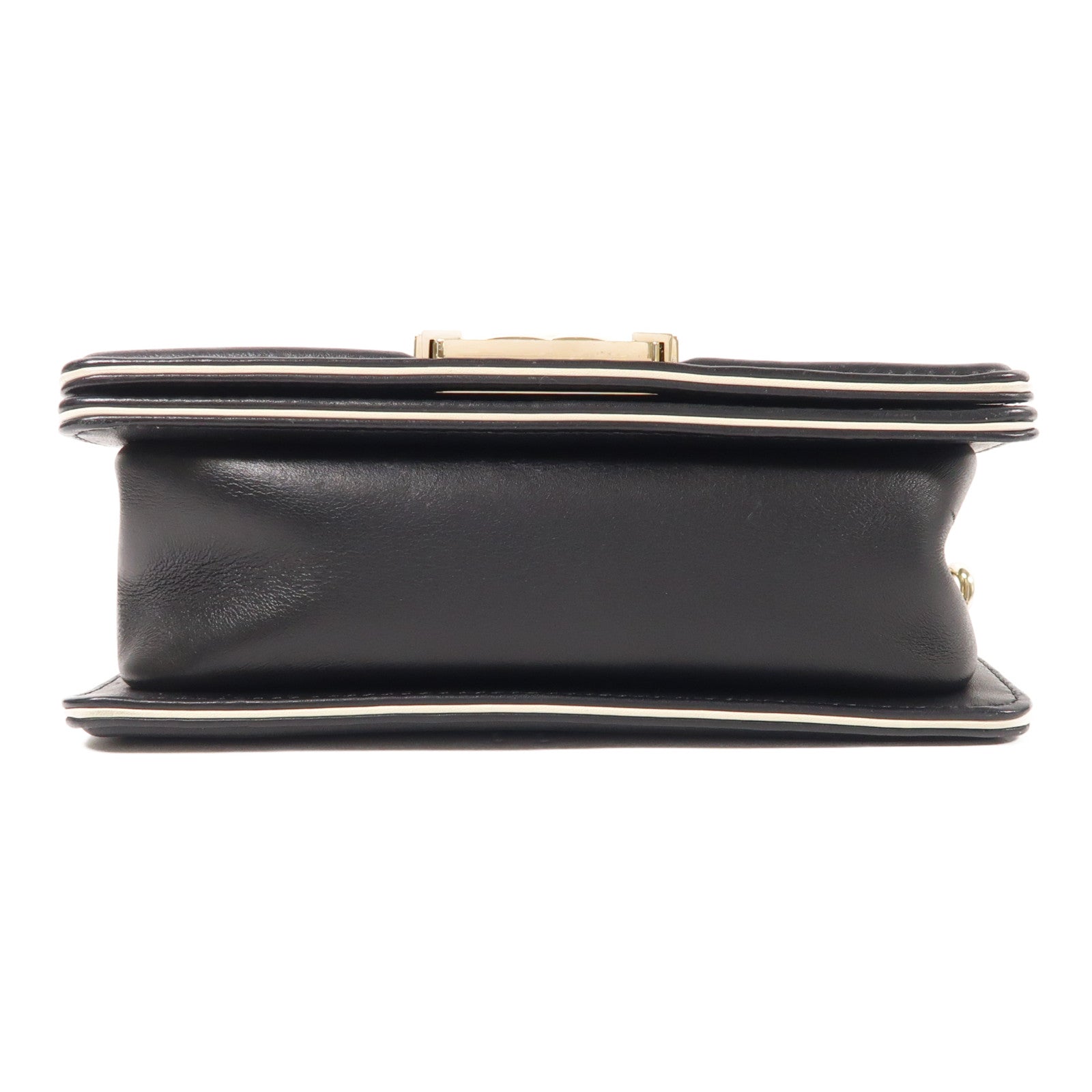 CHANEL 牛皮皮革Boy 20金扣鏈帶肩背袋