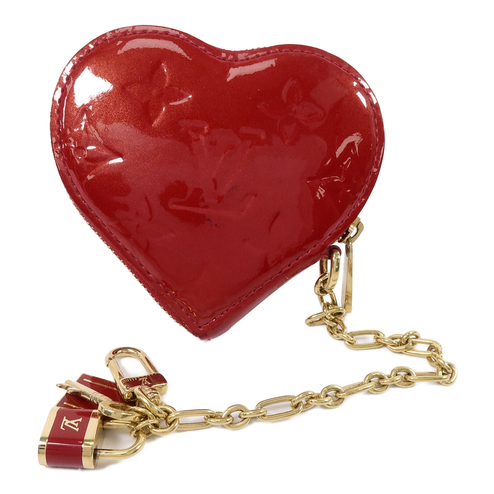 LOUIS VUITTON Monogram Vernis Coeur Coin Purse零錢包