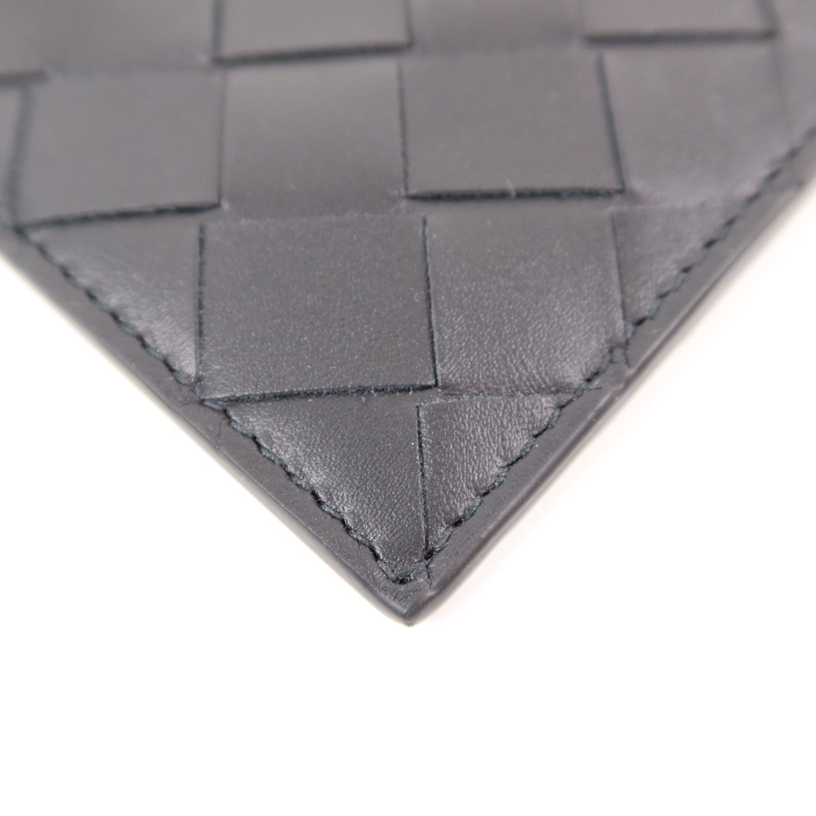 BOTTEGA VENETA BV SHW Zip Card Case Calfskin Leather Black