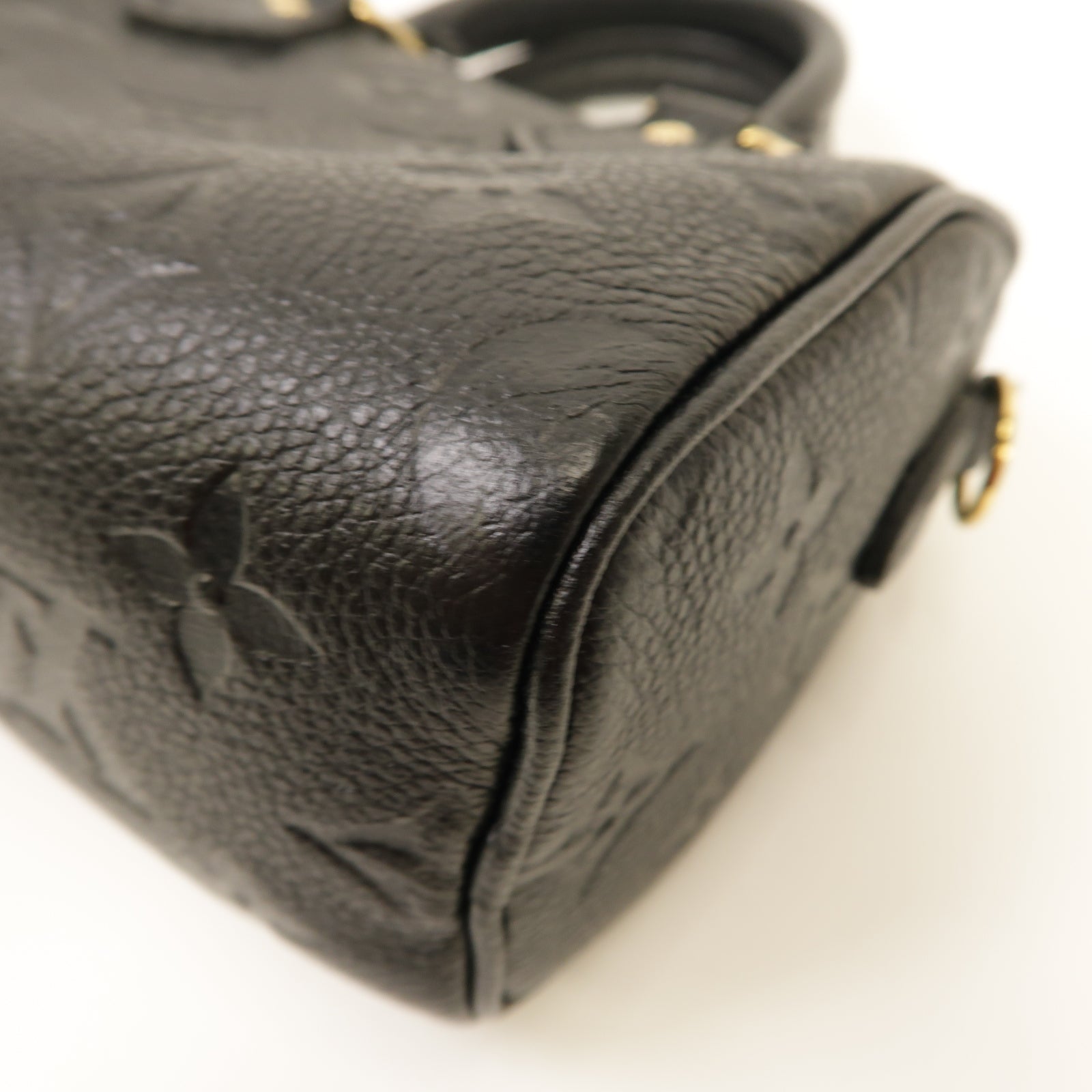 LOUIS VUITTON Monogram Empreinte Nono Speedy 2 Way Shoulder Bag金扣手挽肩背兩用袋黑色
