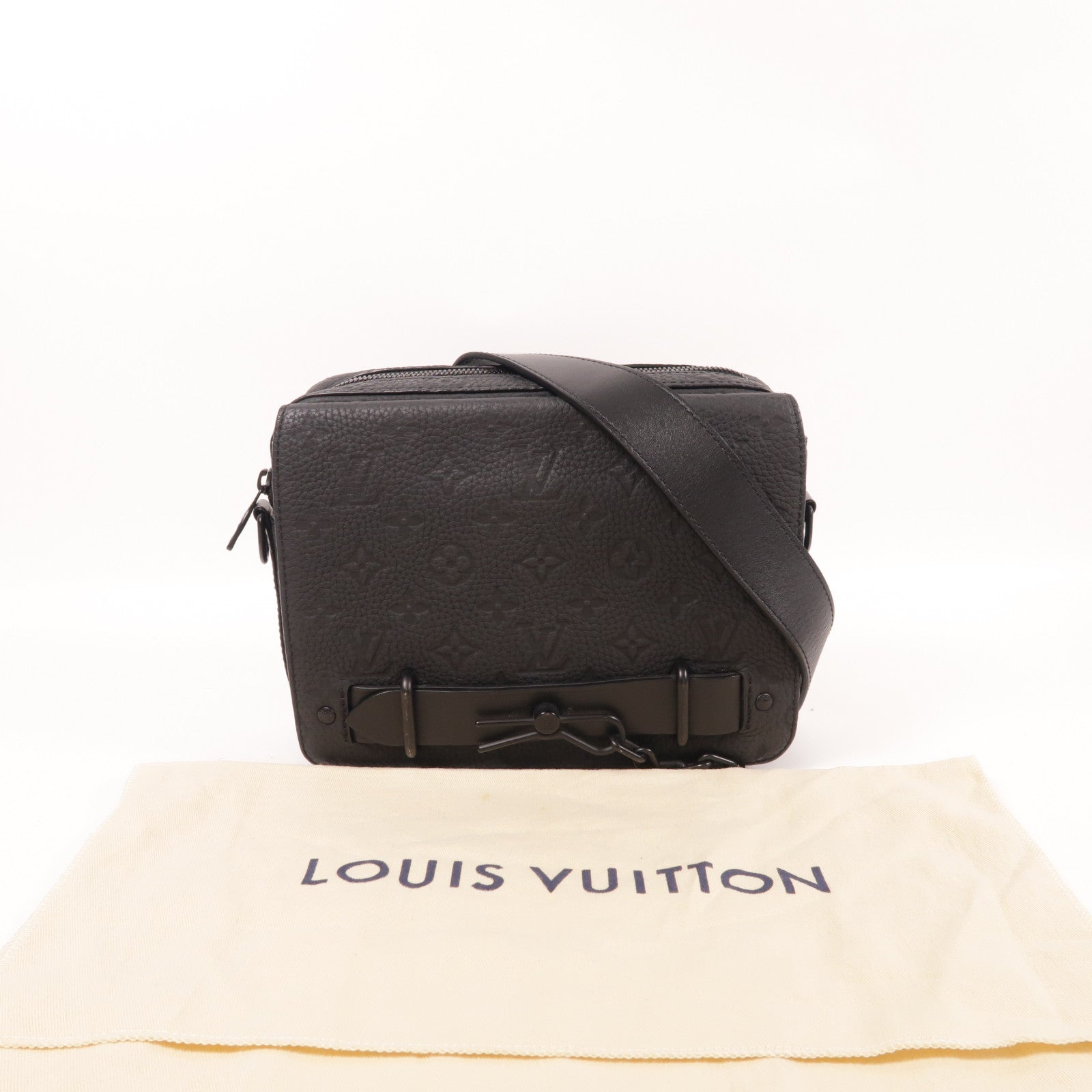 LOUIS VUITTON 【激減優惠】Monogram Taurillon Steamer Messenger肩背袋