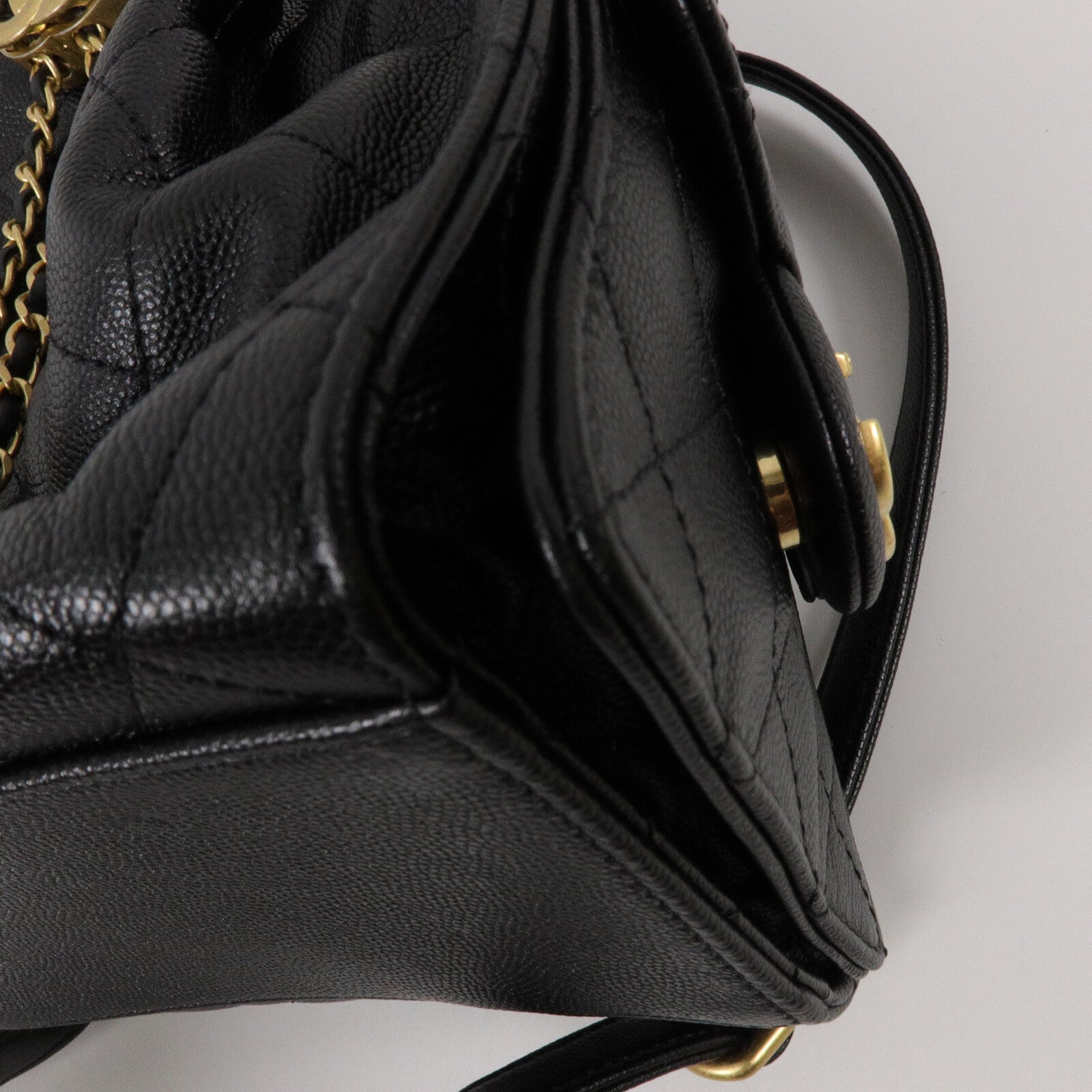 CHANEL 牛皮皮革Chanel 25 Backpack鏈帶背包