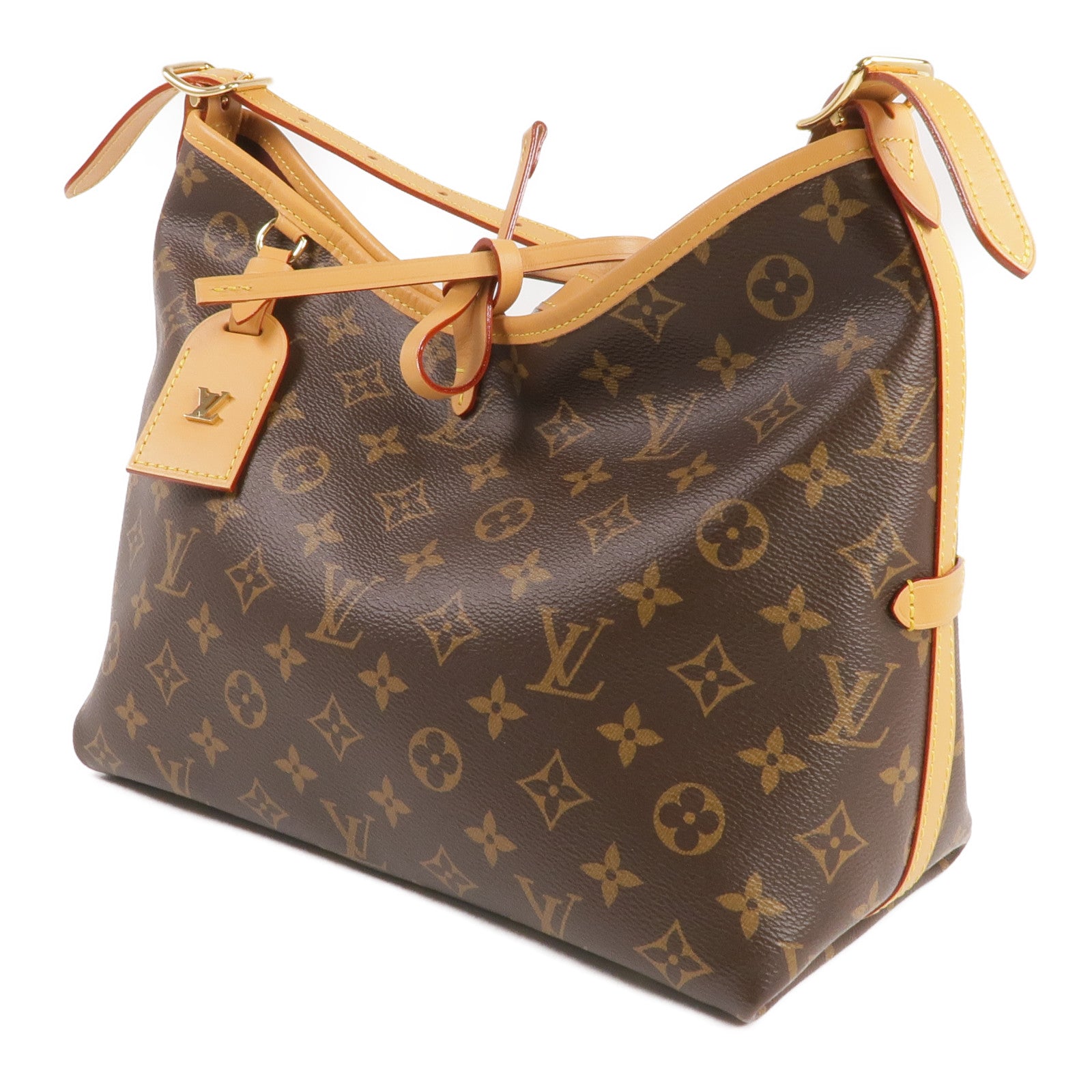 LOUIS VUITTON Monogram CarryAll PM金扣肩背袋