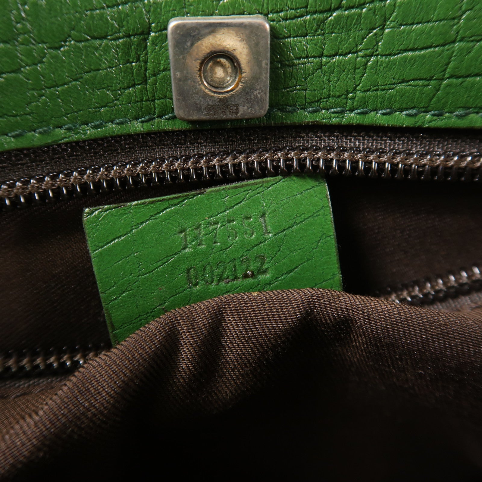 GUCCI 塗層帆布Hand Bag銀扣手挽袋