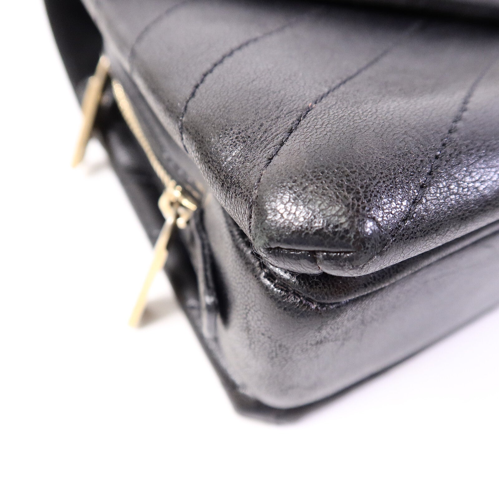 CHANEL 牛皮皮革Envelope Flap Bag鏈帶肩背袋