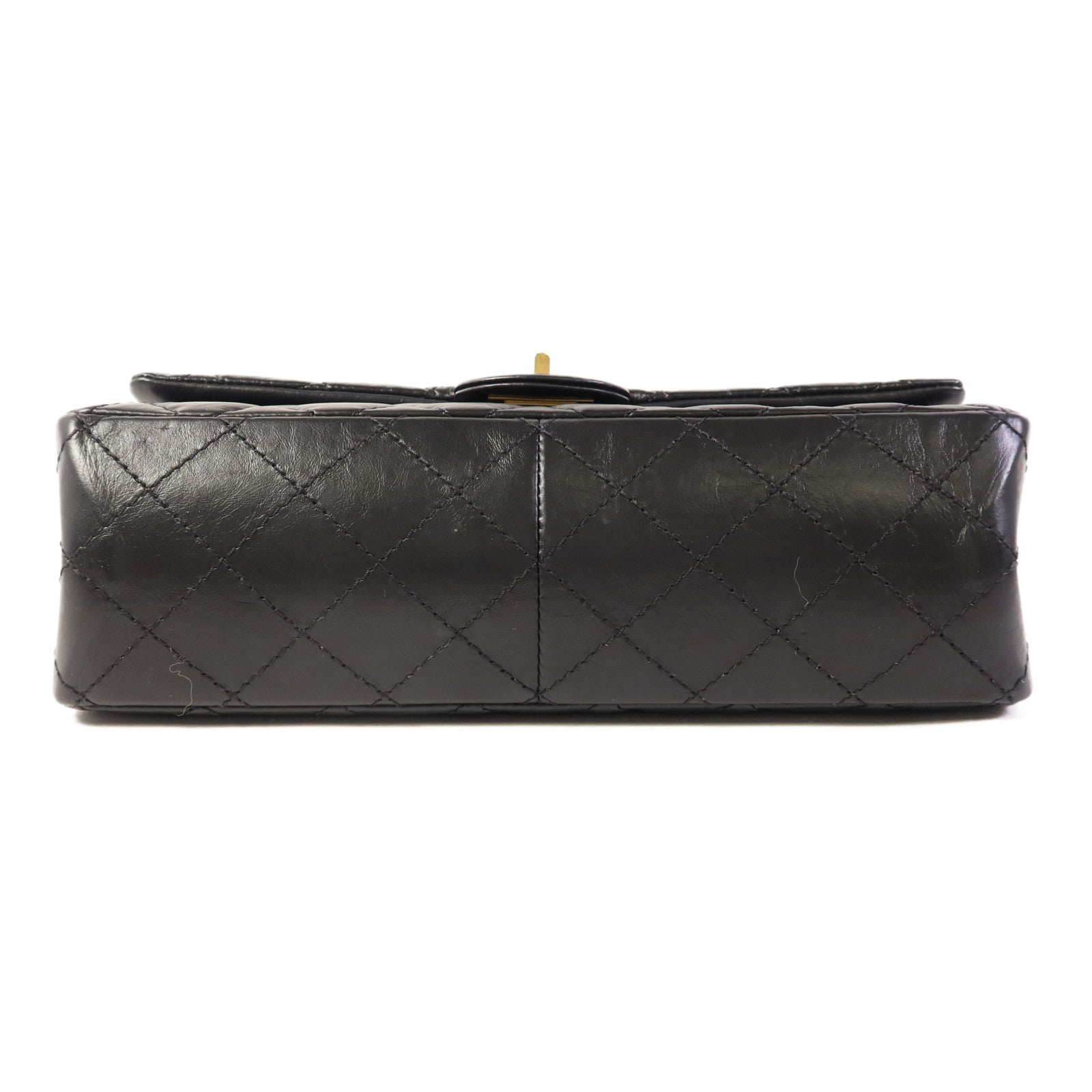 CHANEL 牛皮皮革2.55 Large金扣鏈帶肩背袋