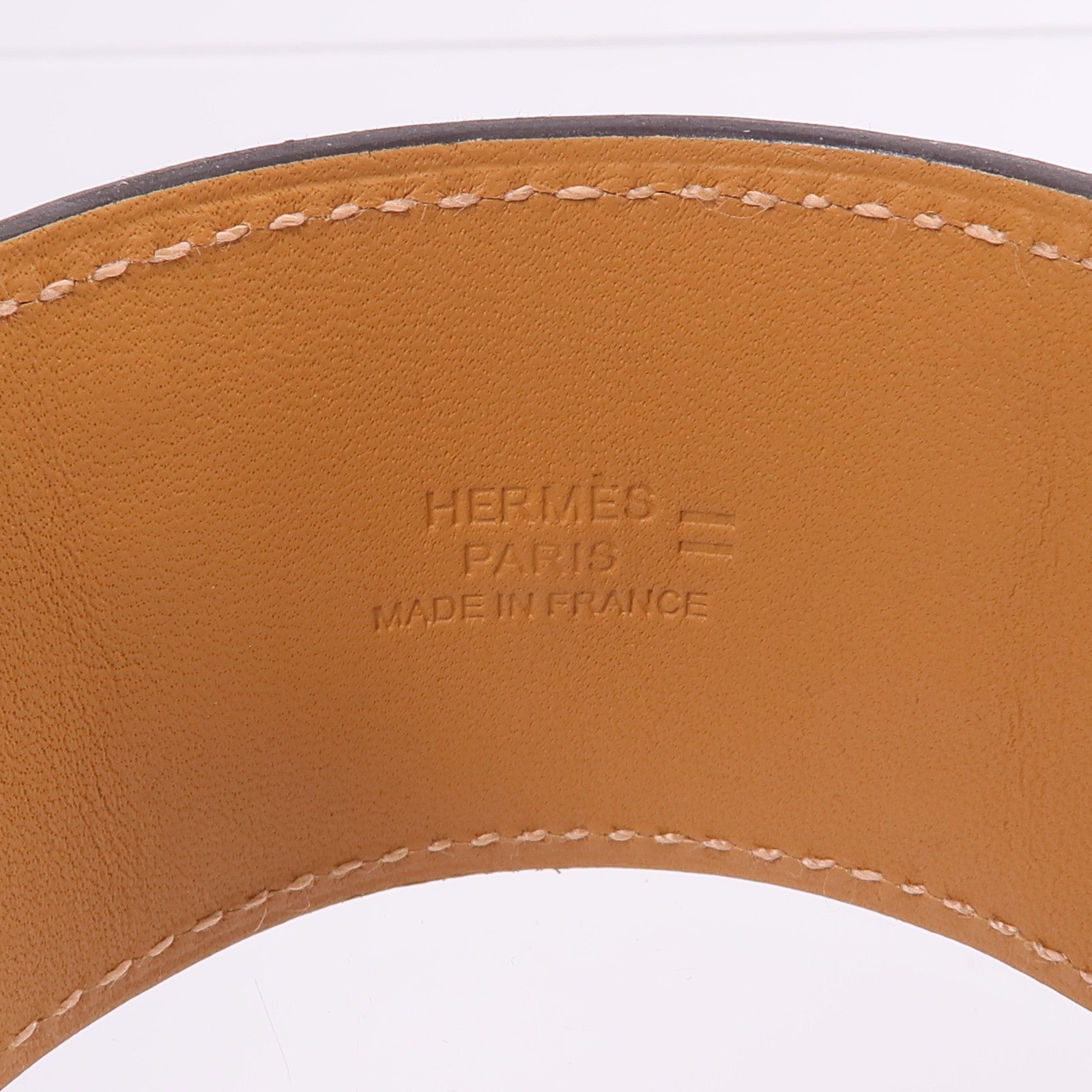 HERMES 【激減優惠】Lizard皮革Collier de Chien Bracelet金扣手帶Ombre