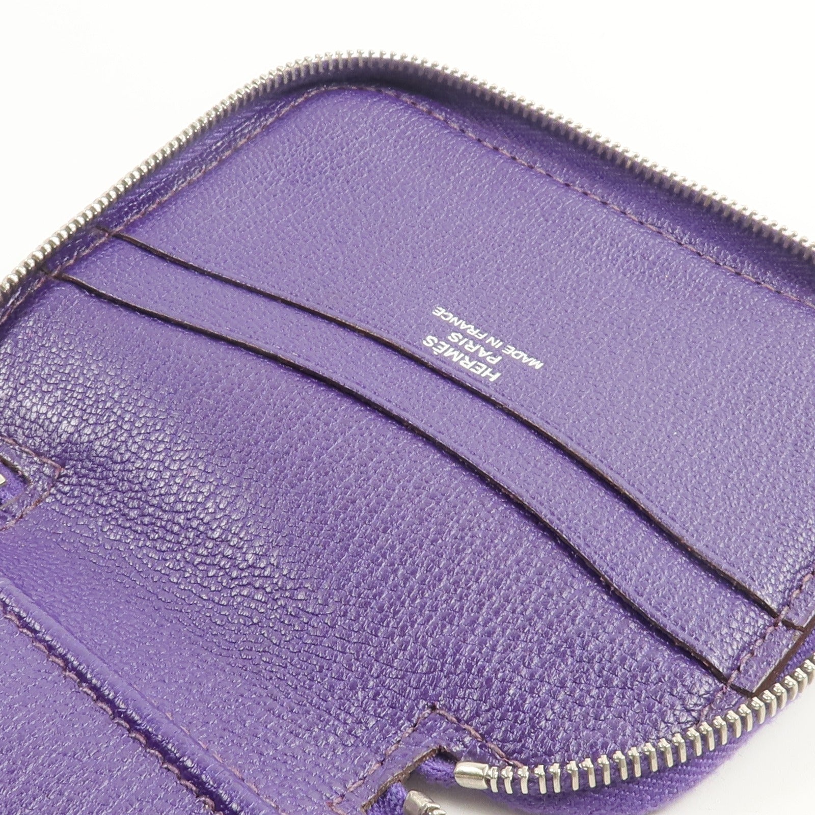 HERMES 【激減優惠】Chevre皮革Agenda Cover零錢包Iris