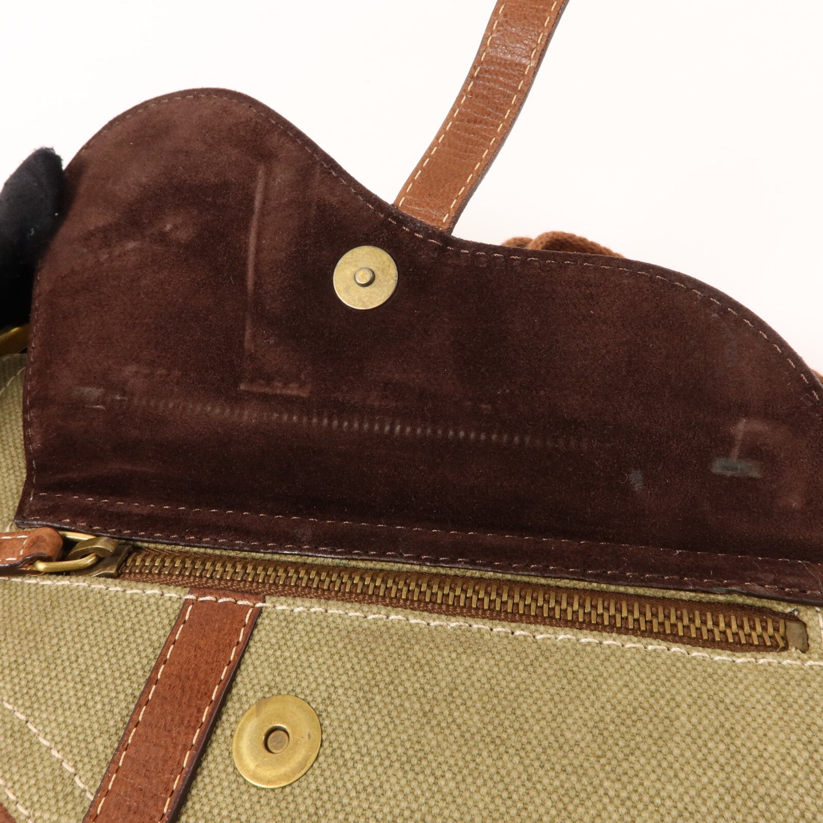 Dior 帆布Saddle Bag肩背袋