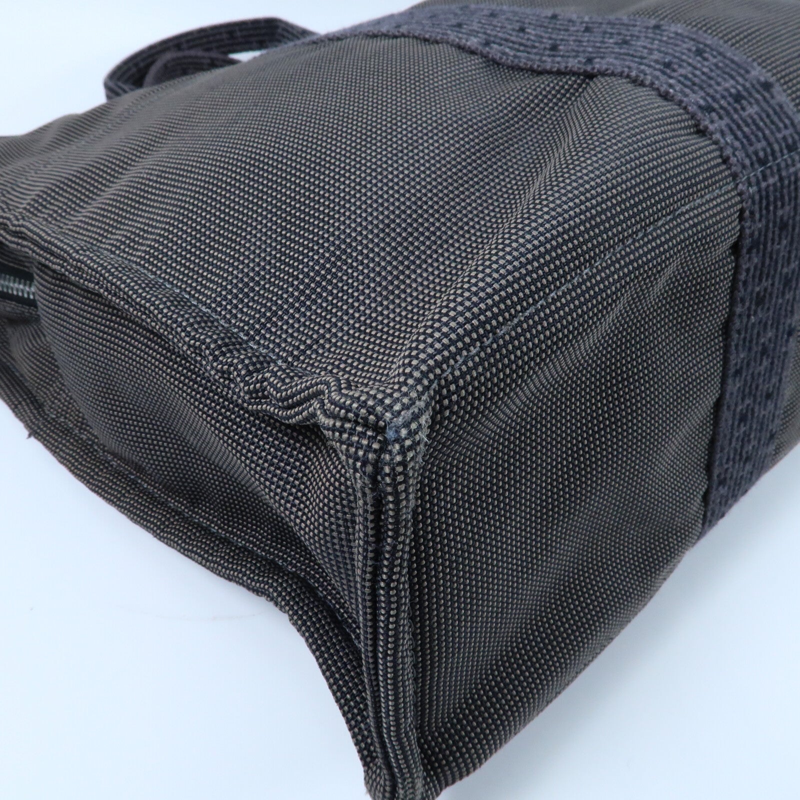 HERMES 帆布Fourre Tout Tote MM銀扣手挽袋