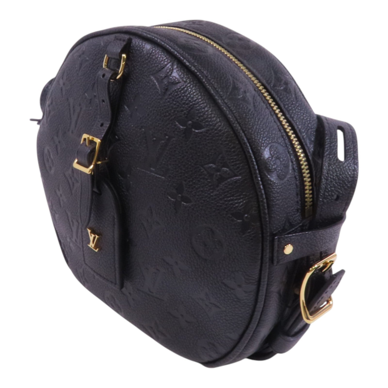 LOUIS VUITTON Monogram Empreinte Boite Chapeau Souple MM金扣肩背袋