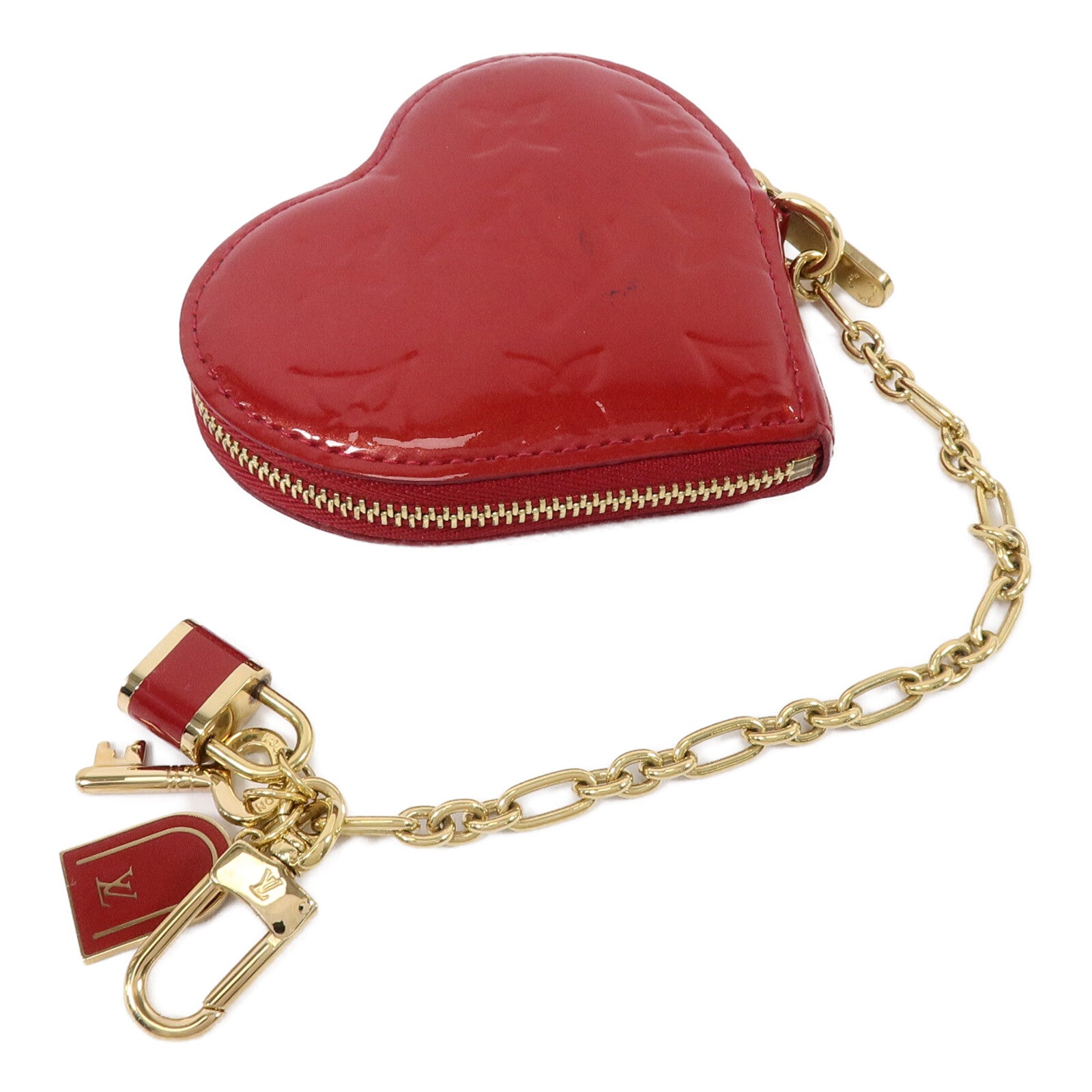 LOUIS VUITTON Monogram Vernis Coeur Coin Purse零錢包