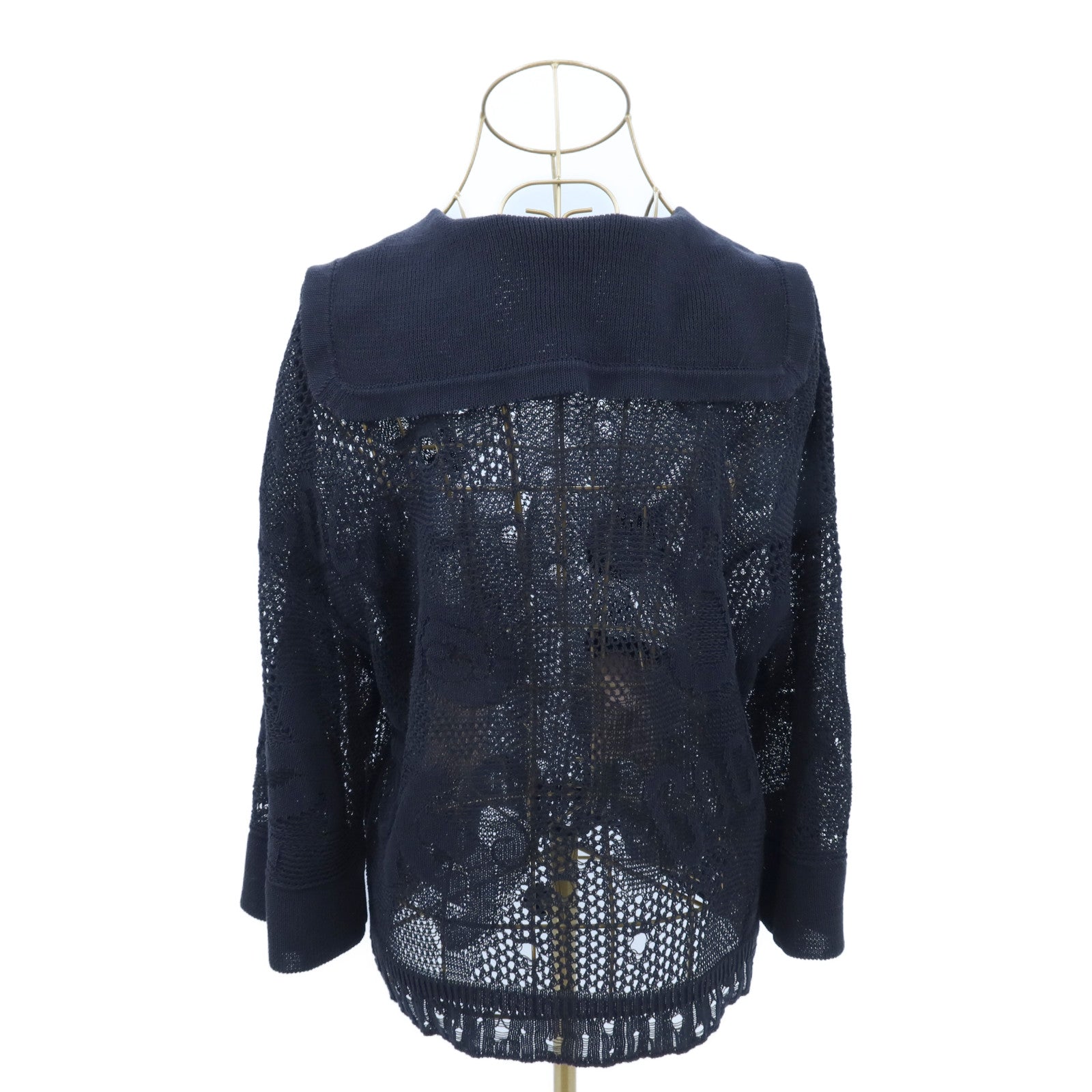 CHANEL Cotton/Silk Mariniere Sweater針織