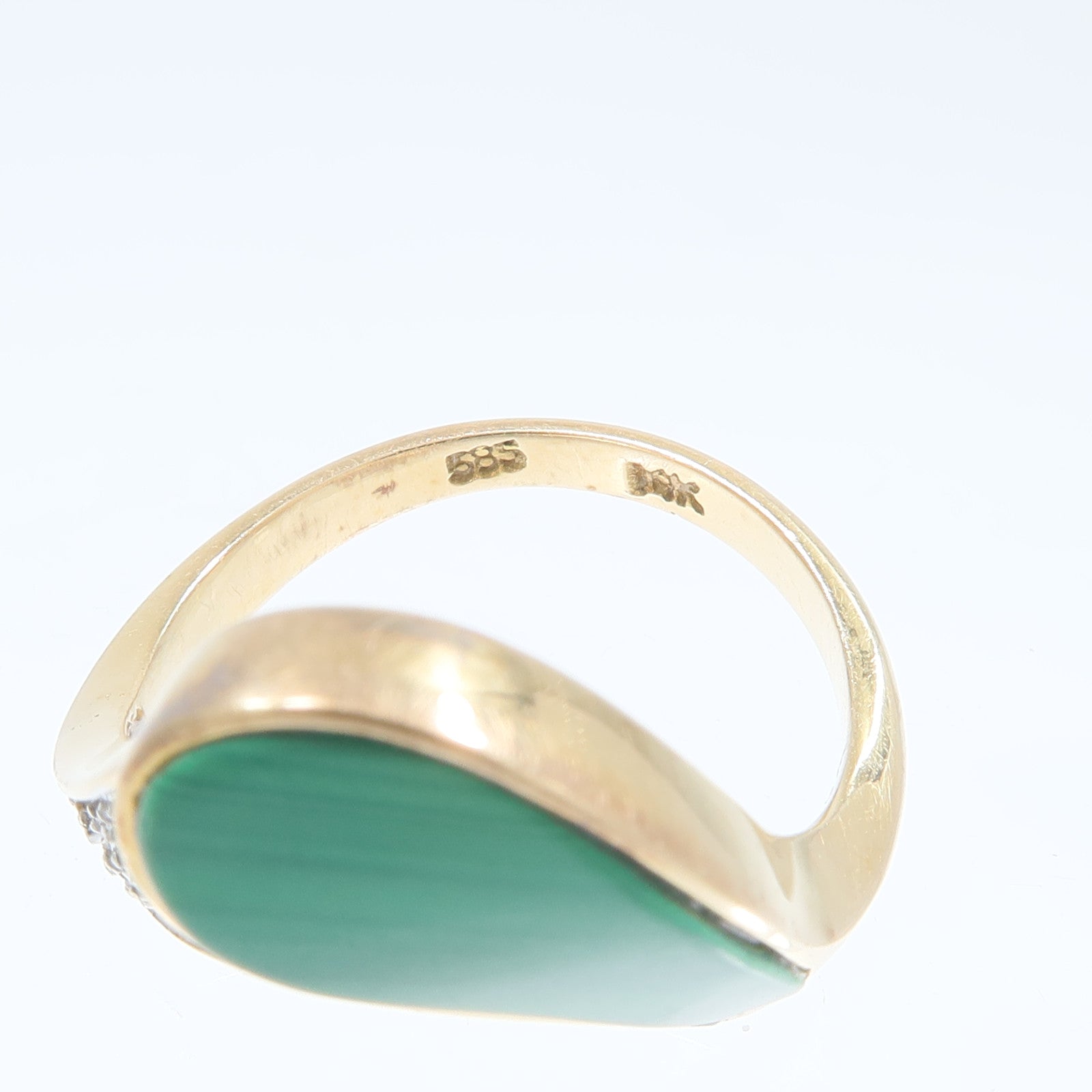 JEWELRY 18K黃金/白金Maiachite Ring孔雀石戒指