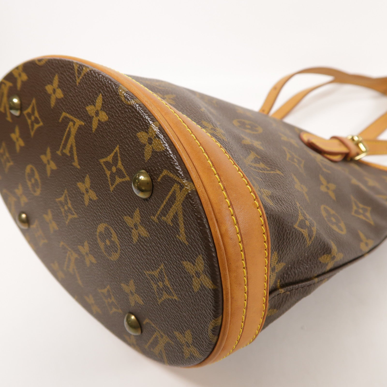 LOUIS VUITTON Monogram Bucket PM金扣手挽袋