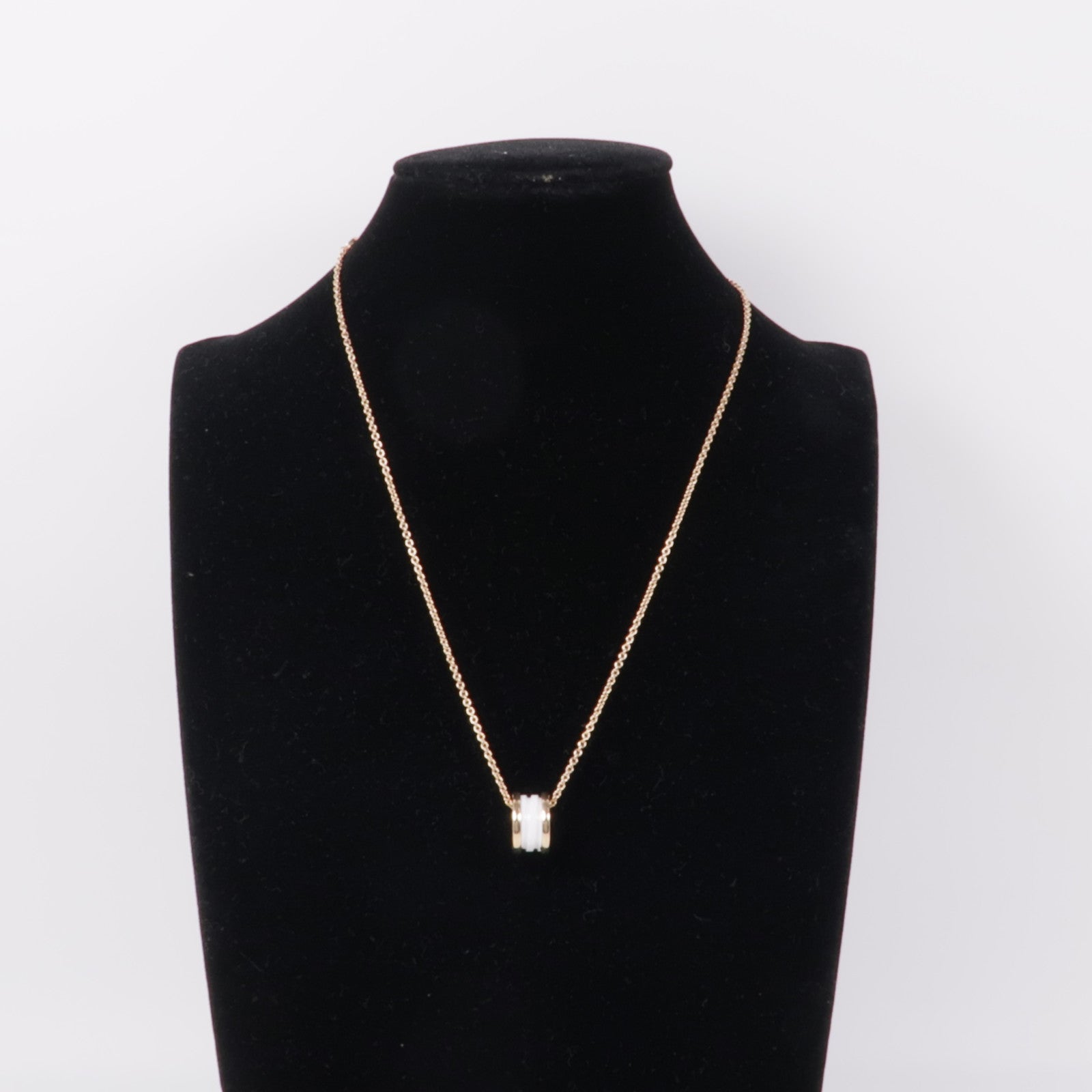 BVLGARI【激減優惠】 18K玫瑰金/陶瓷B-Zero1 Necklace項鍊